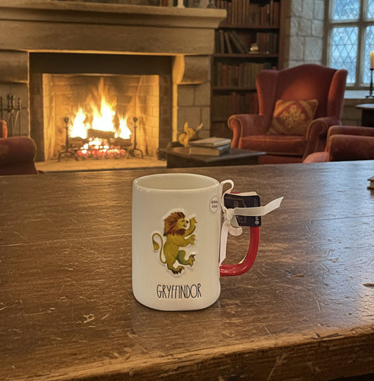 Rae Dunn Disney Gryffindor Harry Potter 4.75" Tall Red Interior New Coffee Cup Mug