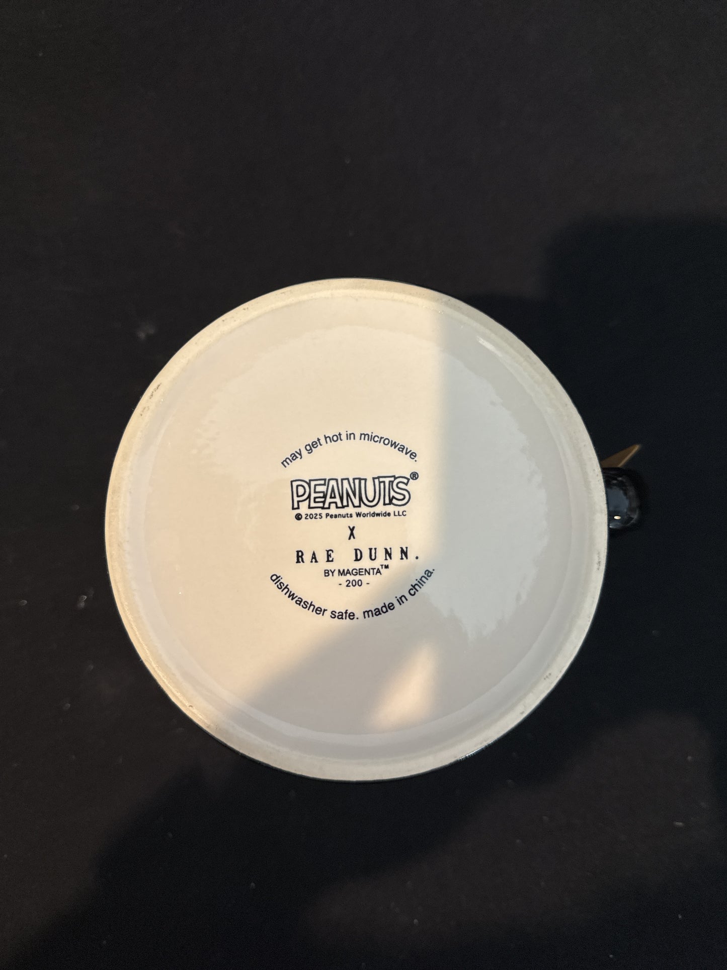 Rae Dunn Peanuts Go Team! Snoopy Woodstock Tall Coffee Mug Cup New with Tags 4 5/8" Tall