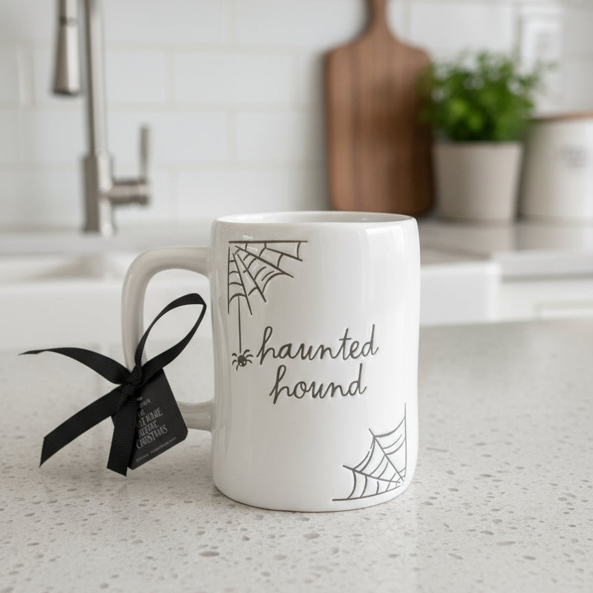 Rae Dunn Nightmare Before Christmas Haunted Hound Coffee Mug Cup New 4.75" Tall