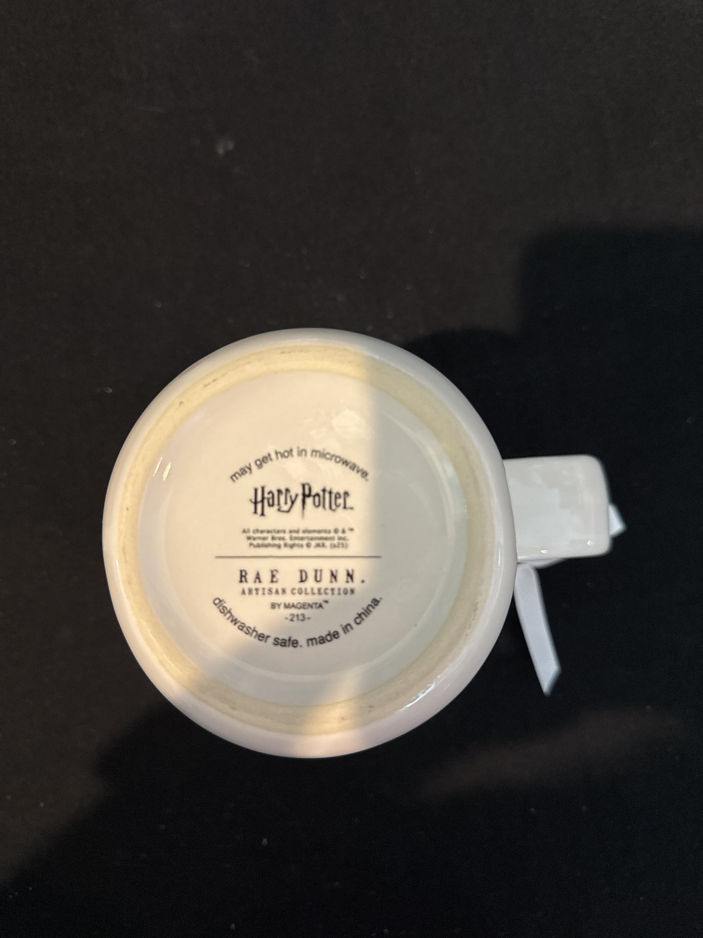 Rae Dunn The Dark Mark Harry Potter Tall 5.75" Black Interior New Coffee Cup Mug