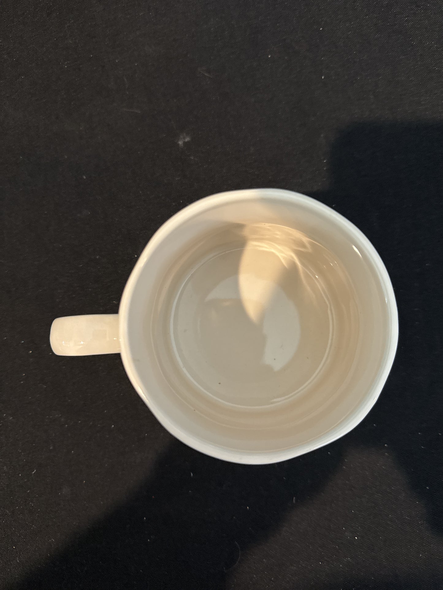 Rae Dunn THINK Magenta Ceramic Coffee Cup Mug Typewriter Font 4.25" Tall