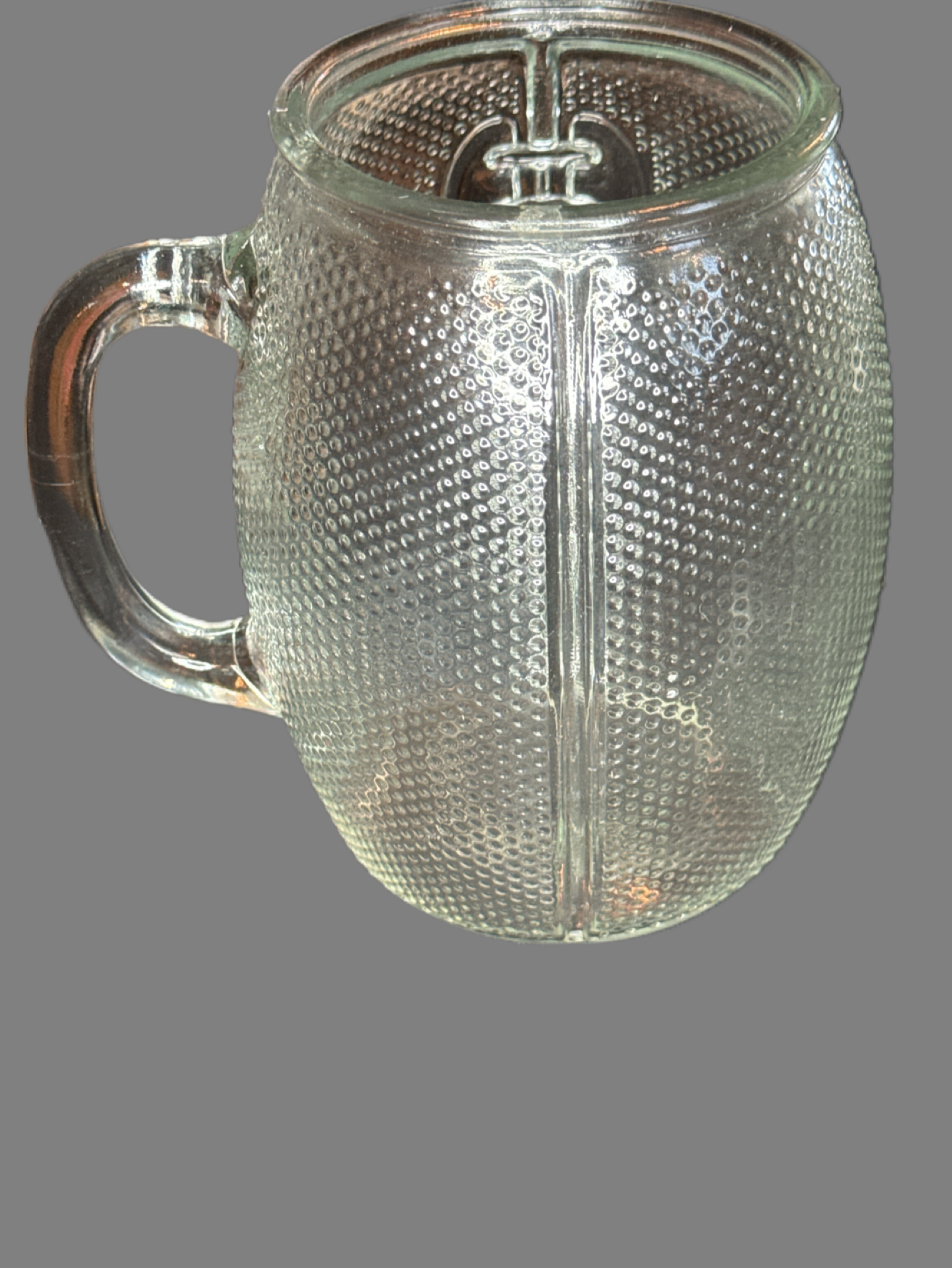 Large Football Shaped Mug - Clear Textured 40oz