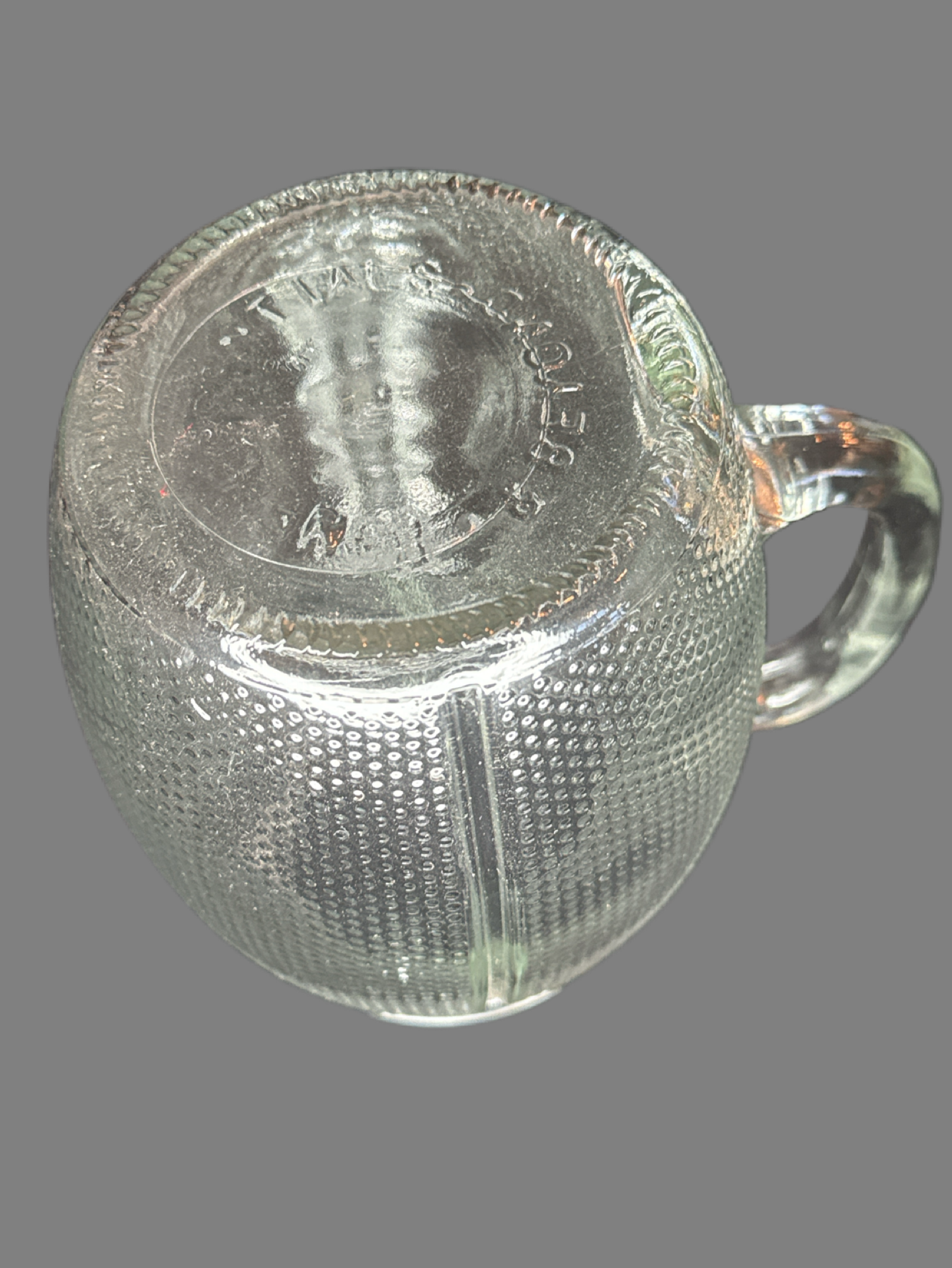 Large Football Shaped Mug - Clear Textured 40oz