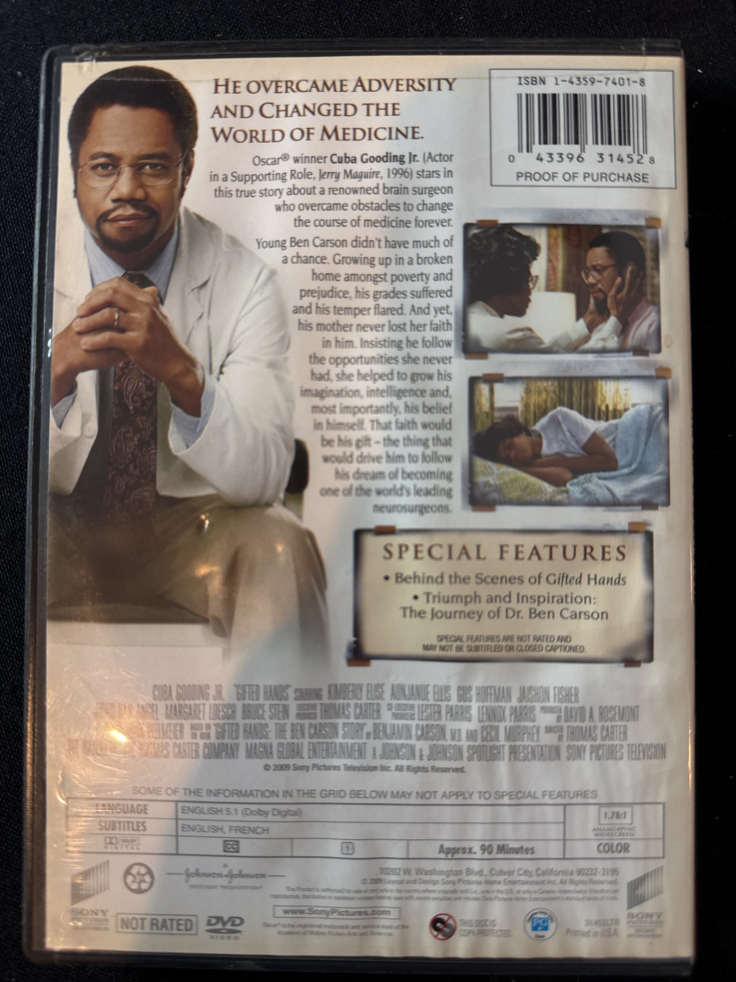 The Gifted Hands The Ben Carson Story DVD
