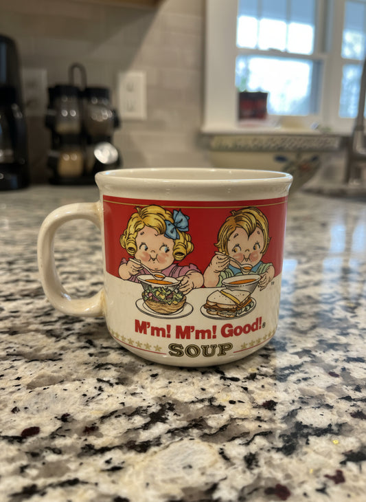 Vintage 1997 Westwood Campbell's Tomato Soup Kids Coffee Mug Cup 3 3/8" Tall
