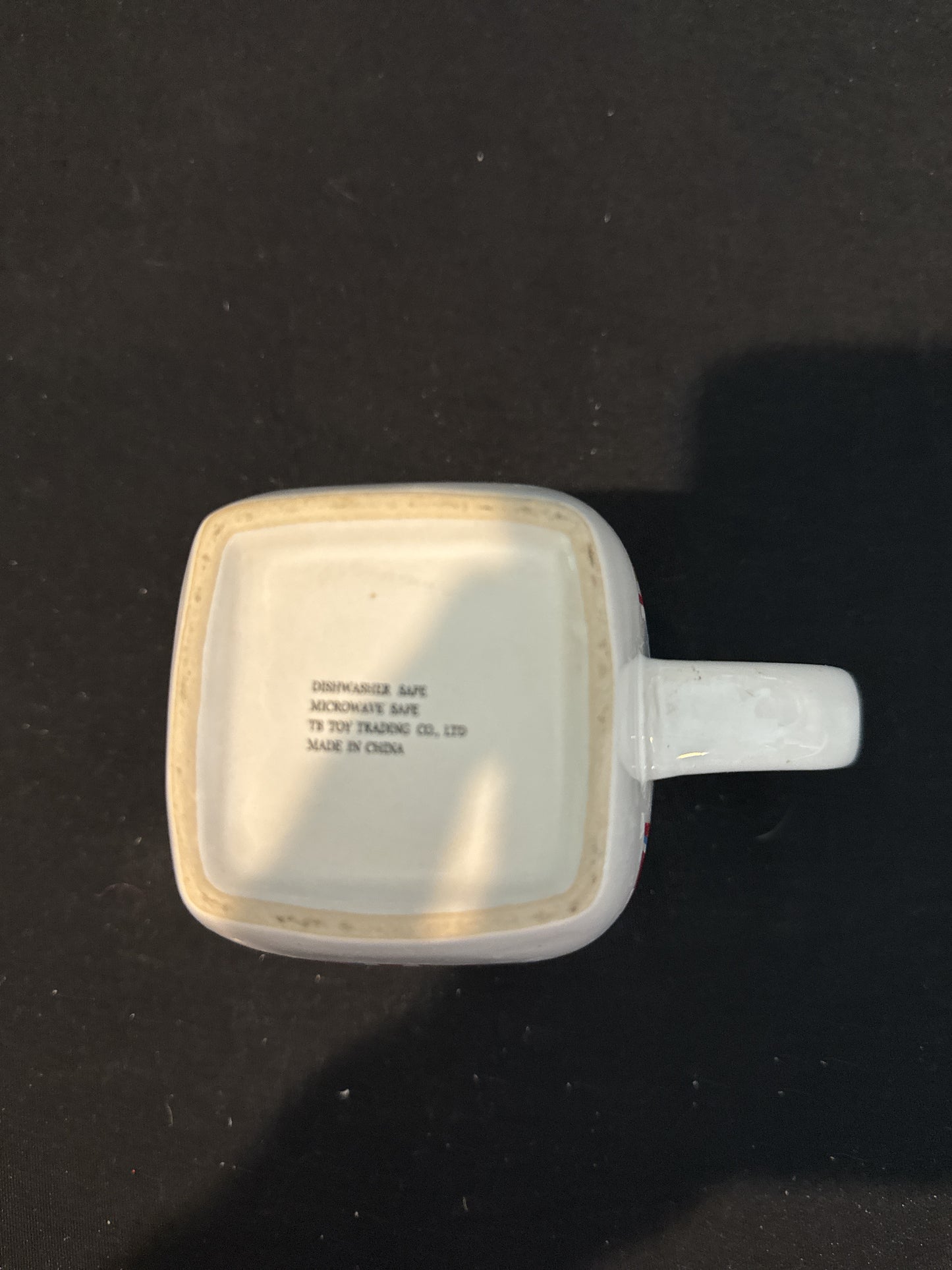 Multicolored Stripes Coffee Cup Square Rare Mug TB Toy Trading Co. 4" Tall