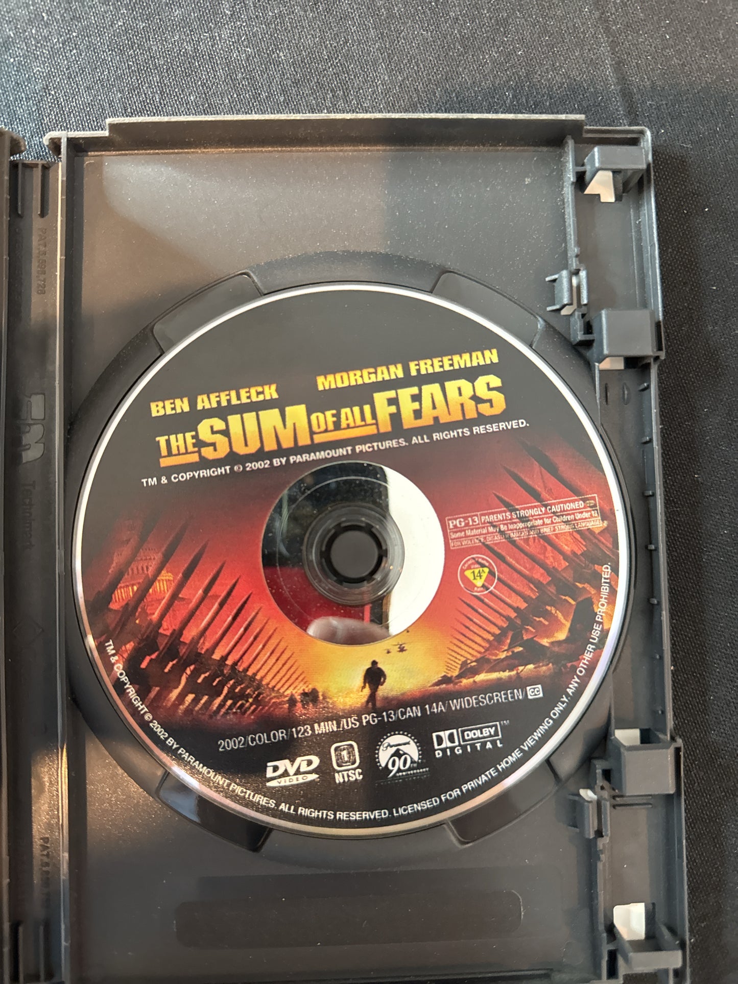 The Sum of All Fears DVD