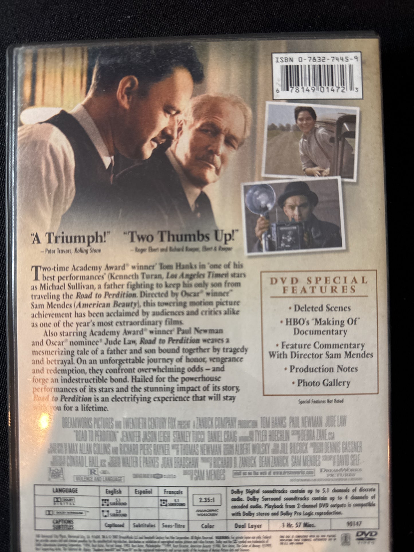 Road to Perdition DVD