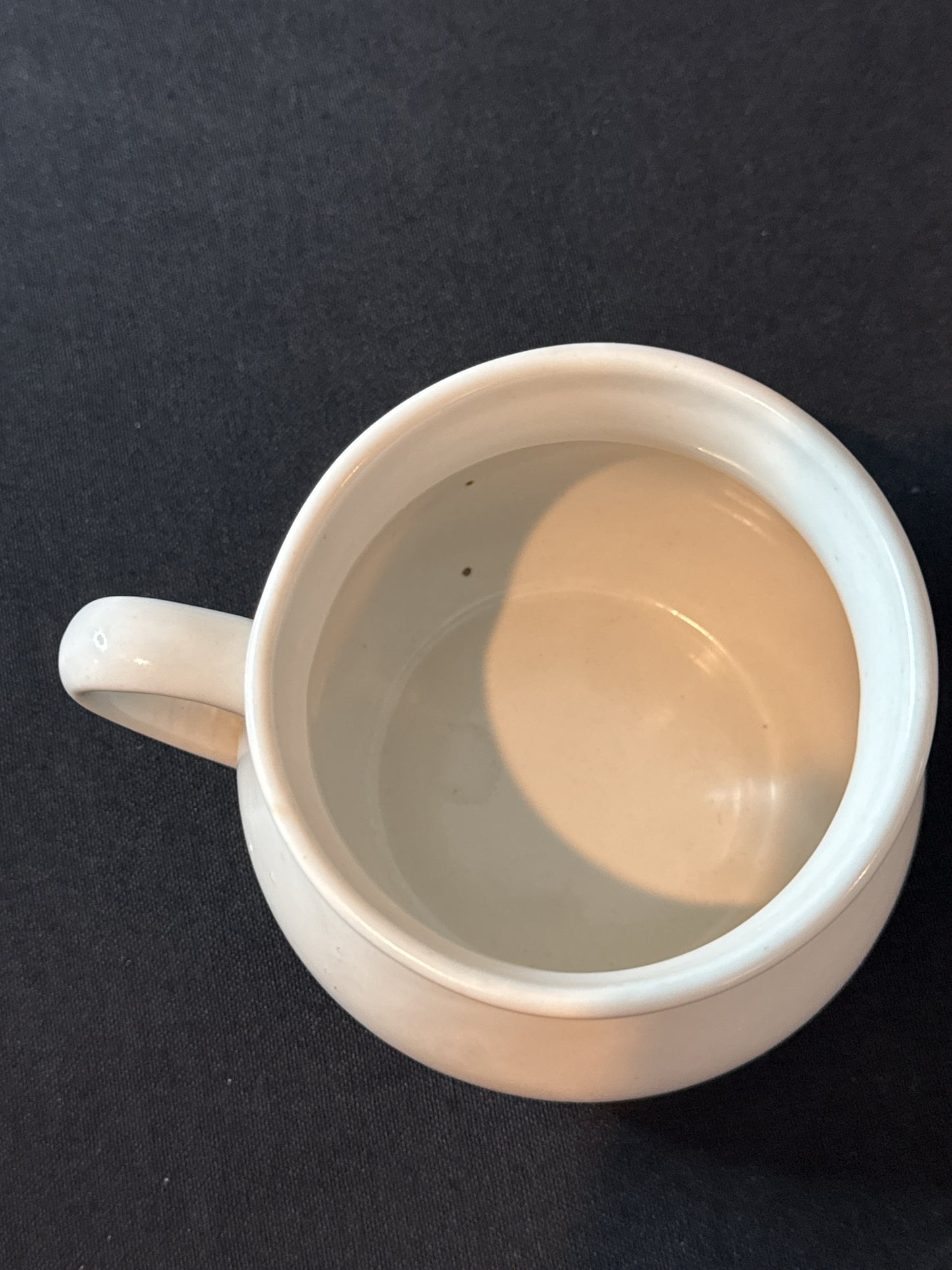 Vintage 1970s Onion Soup Recipe Ceramic Bowl Mug Cup 3.5" Tall