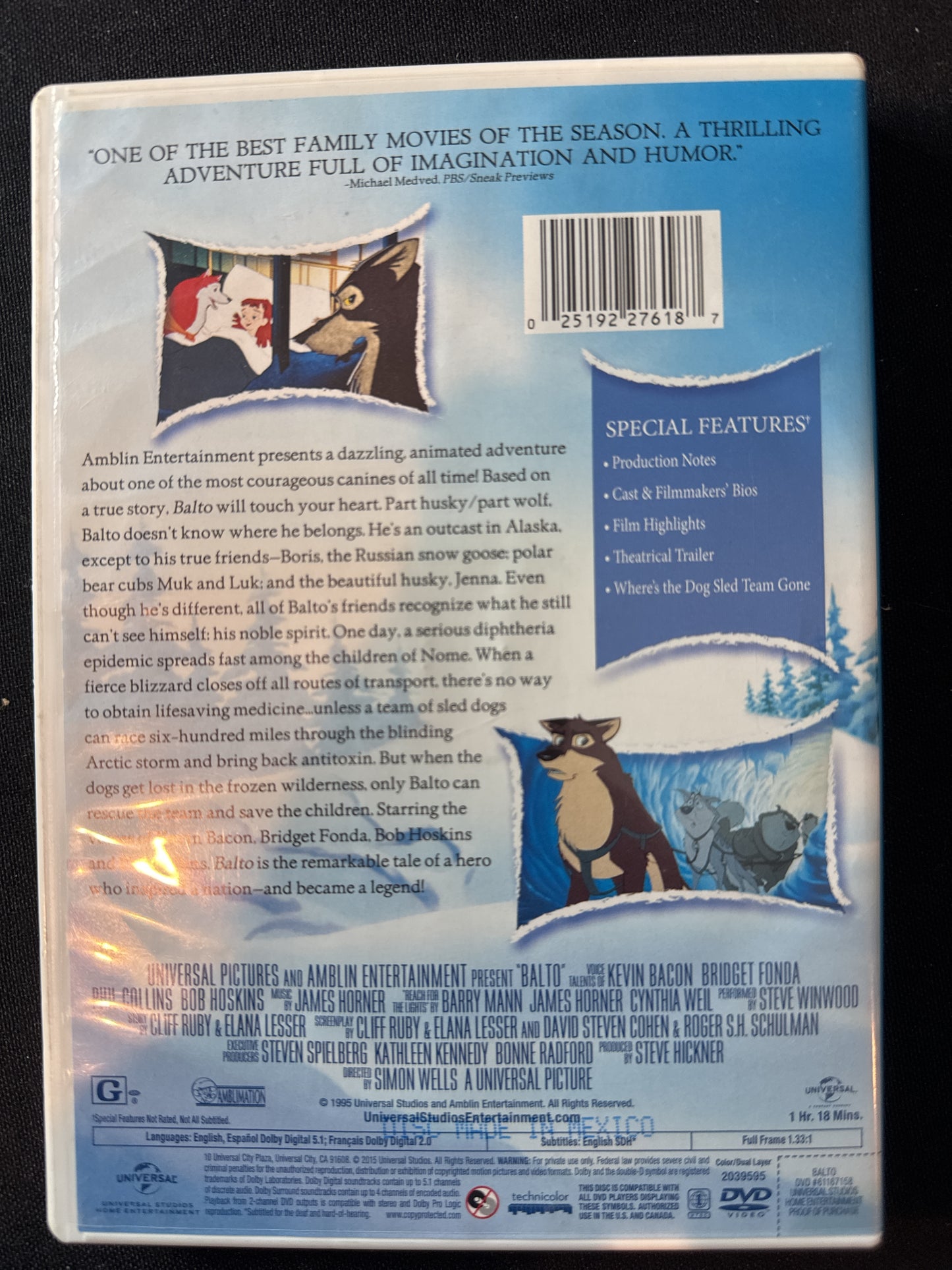 Balto DVD