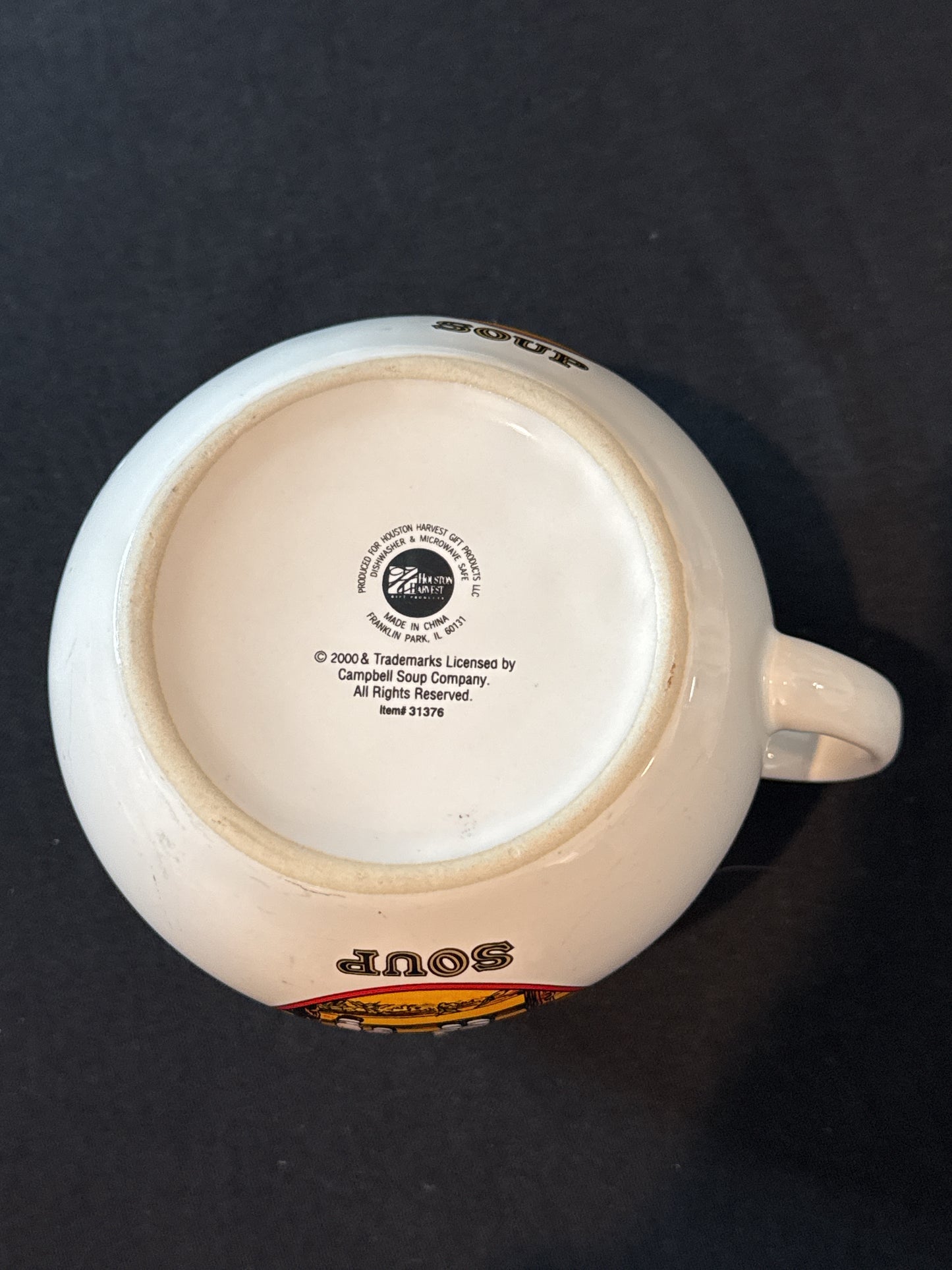 Vintage Campbell Soup Mug Cup Bowl Rare 2000 4" Tall and 4.5" Across at Rim