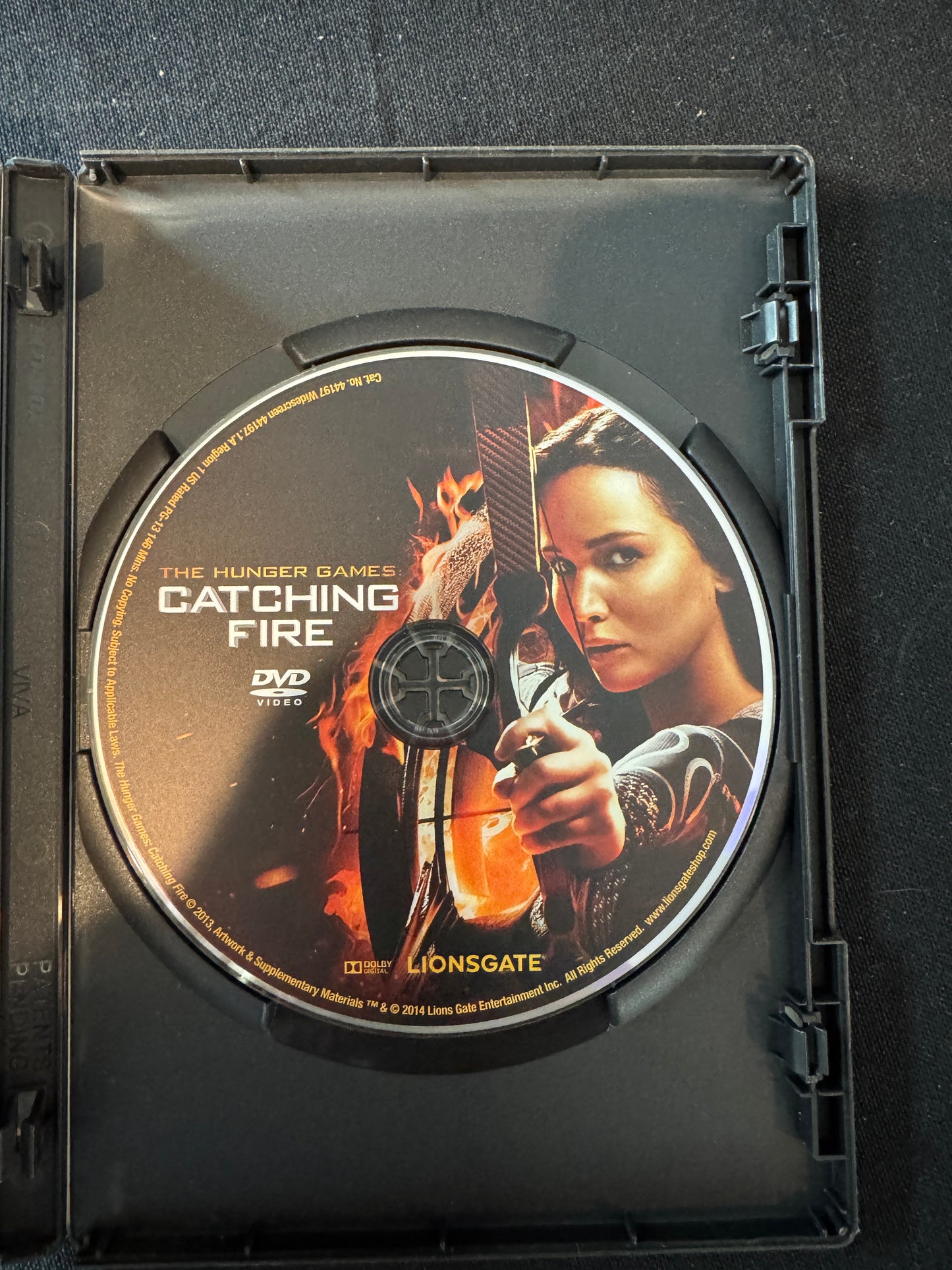 The Hunger Games Catching Fire DVD