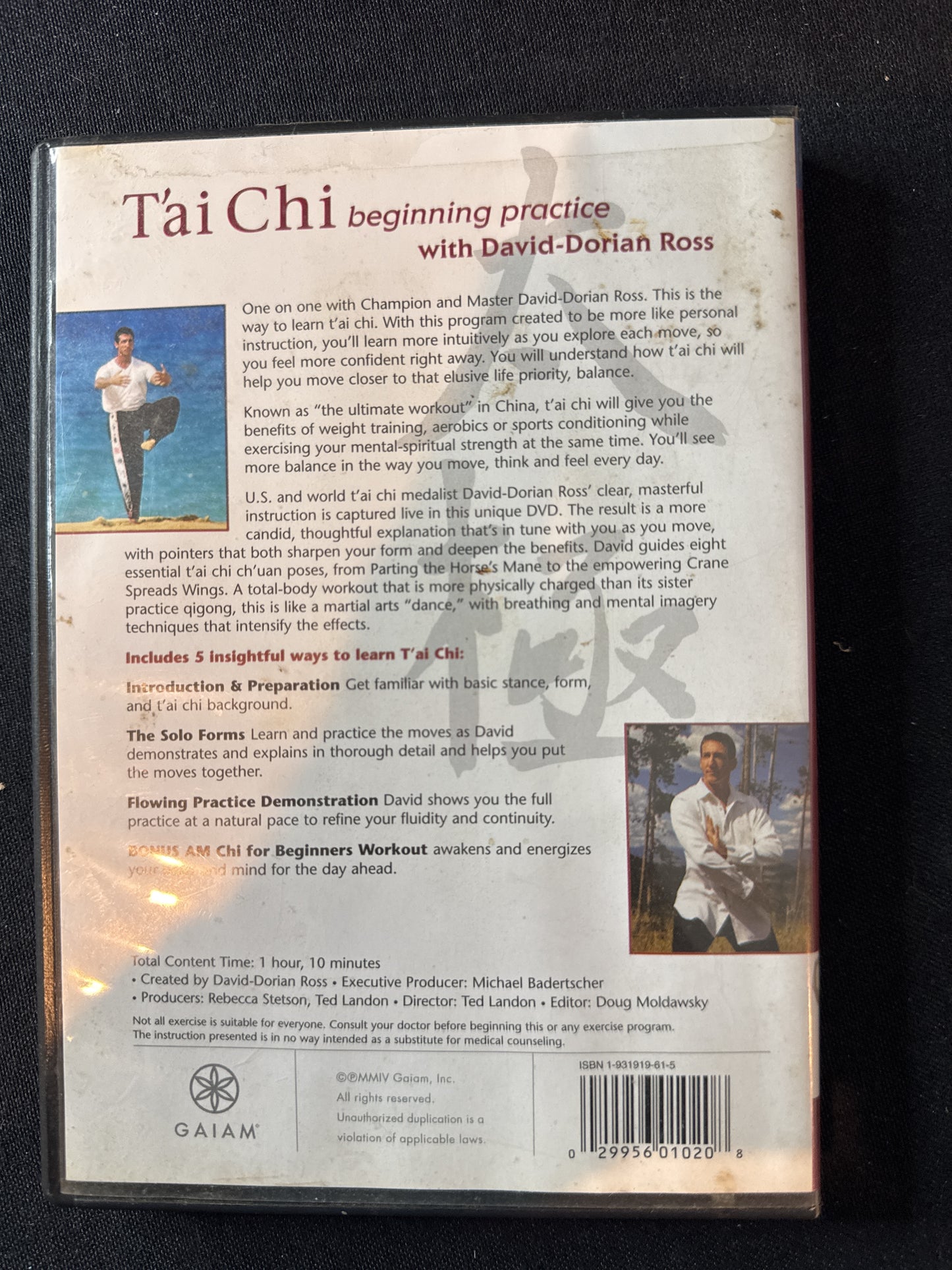 T'ai Chi Beginning Practice with David-Dorian Ross DVD