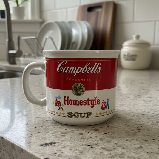 Vintage Campbell's Soup Mug 1991 Westwood Homestyle 3 3/8" Tall 14oz