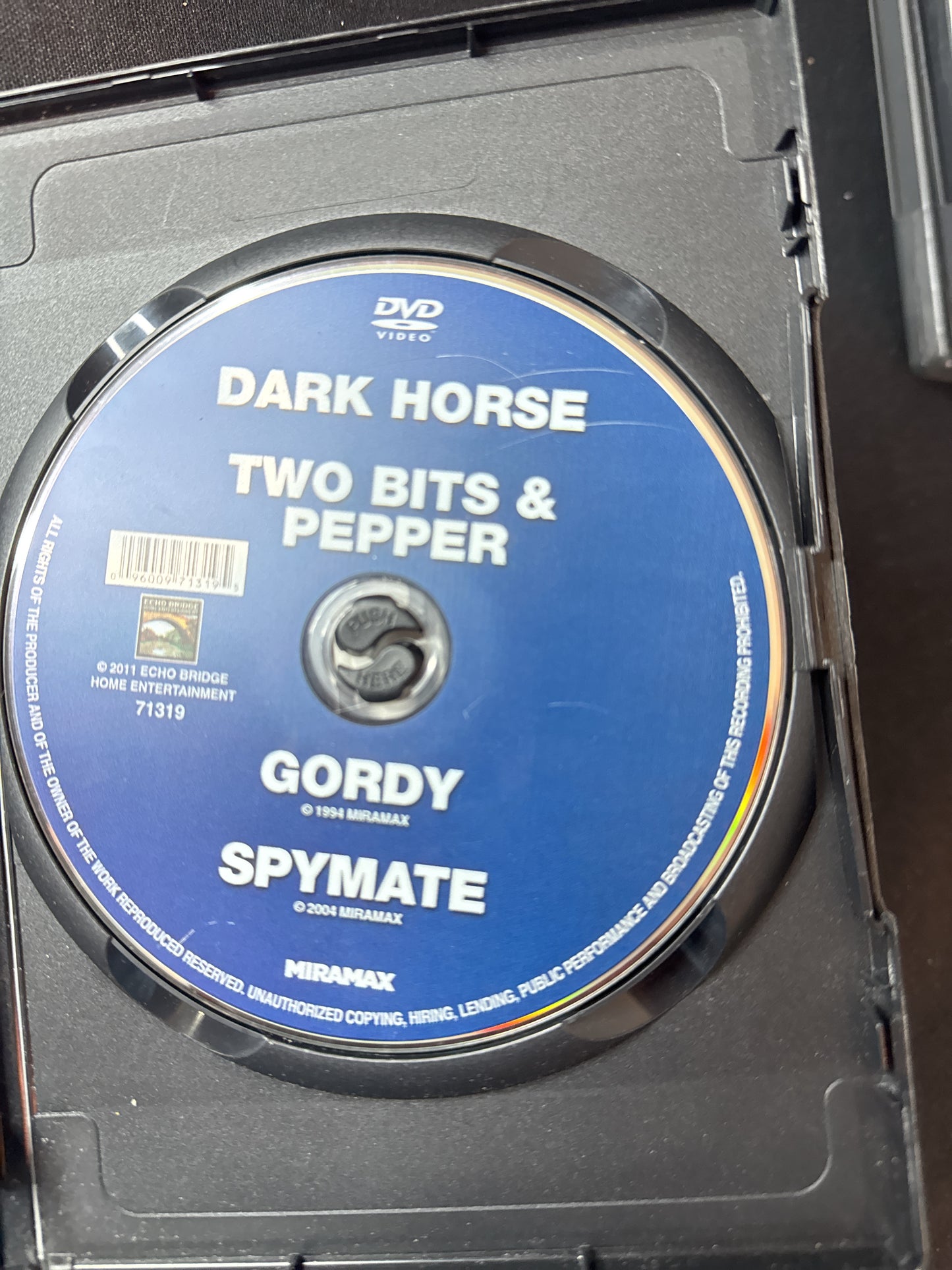 Family Adventures DVDs 6 Movie Pack Two Bits & Pepper, Dark Horse, Spymate, Gordy