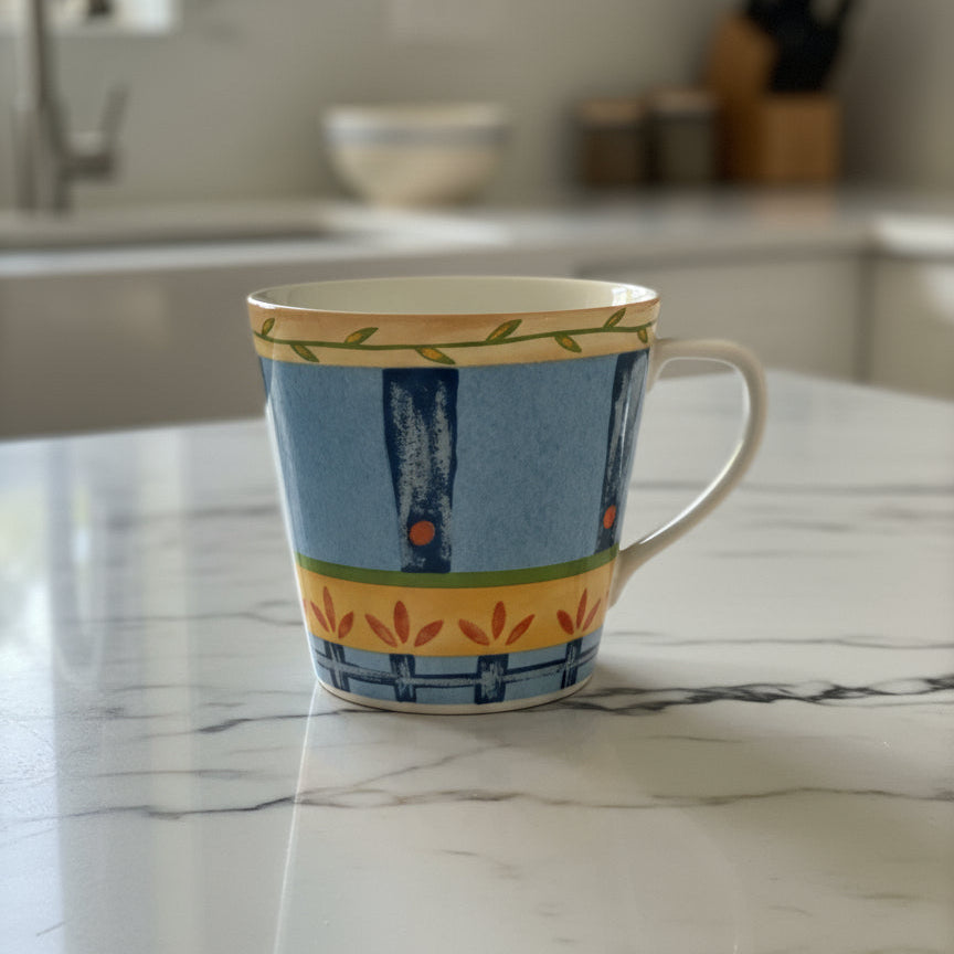 PTS International Interiors Ceramic Sanibel Coffee Cup Mug 3.5" Tall