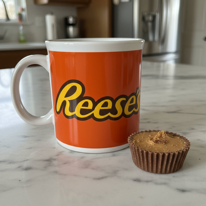 Original Reese's Peanut Butter Cup Coffee Cup Mug Galerie 3 5/8" Tall