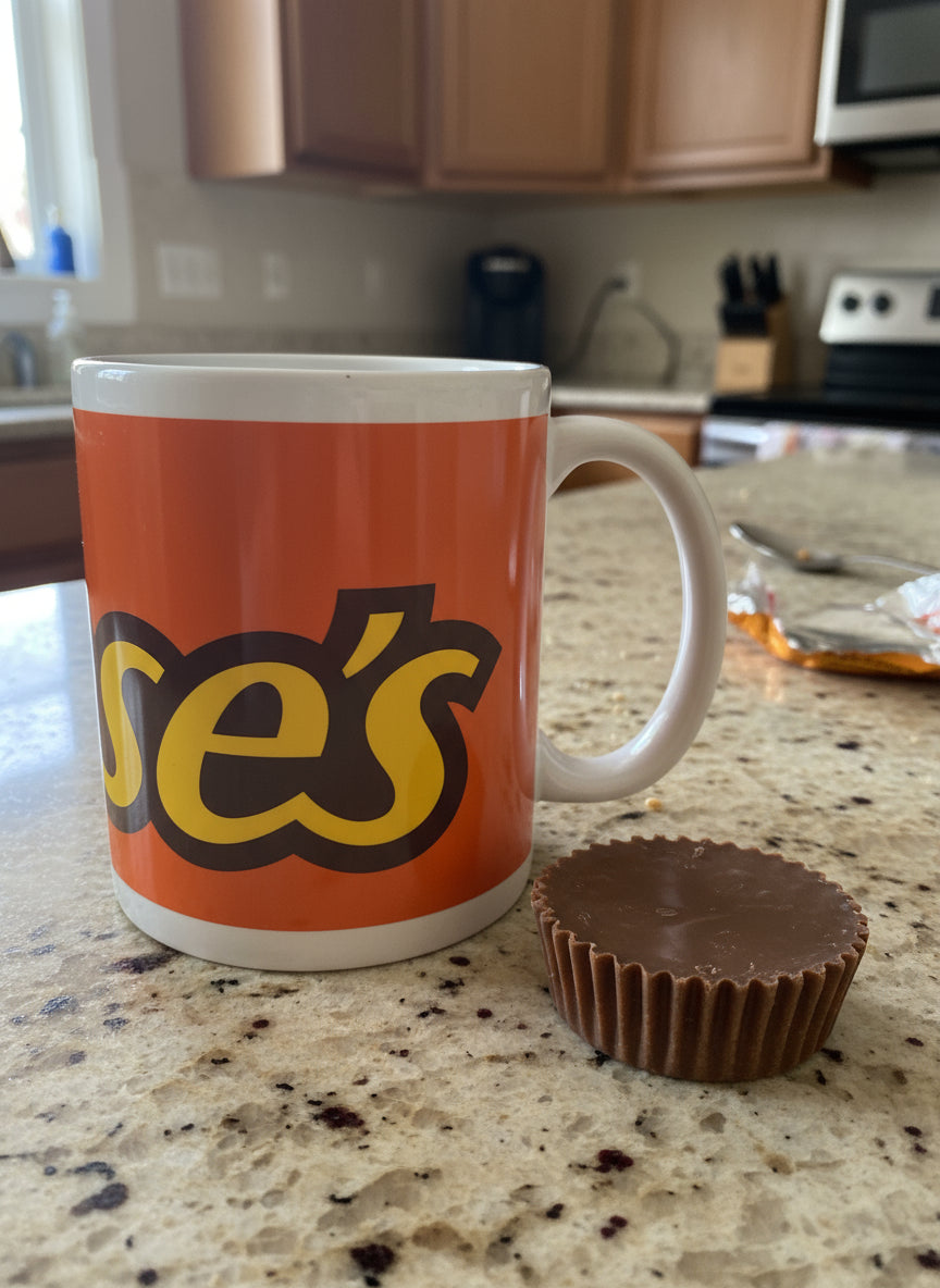 Original Reese's Peanut Butter Cup Coffee Cup Mug Galerie 3.75" Tall