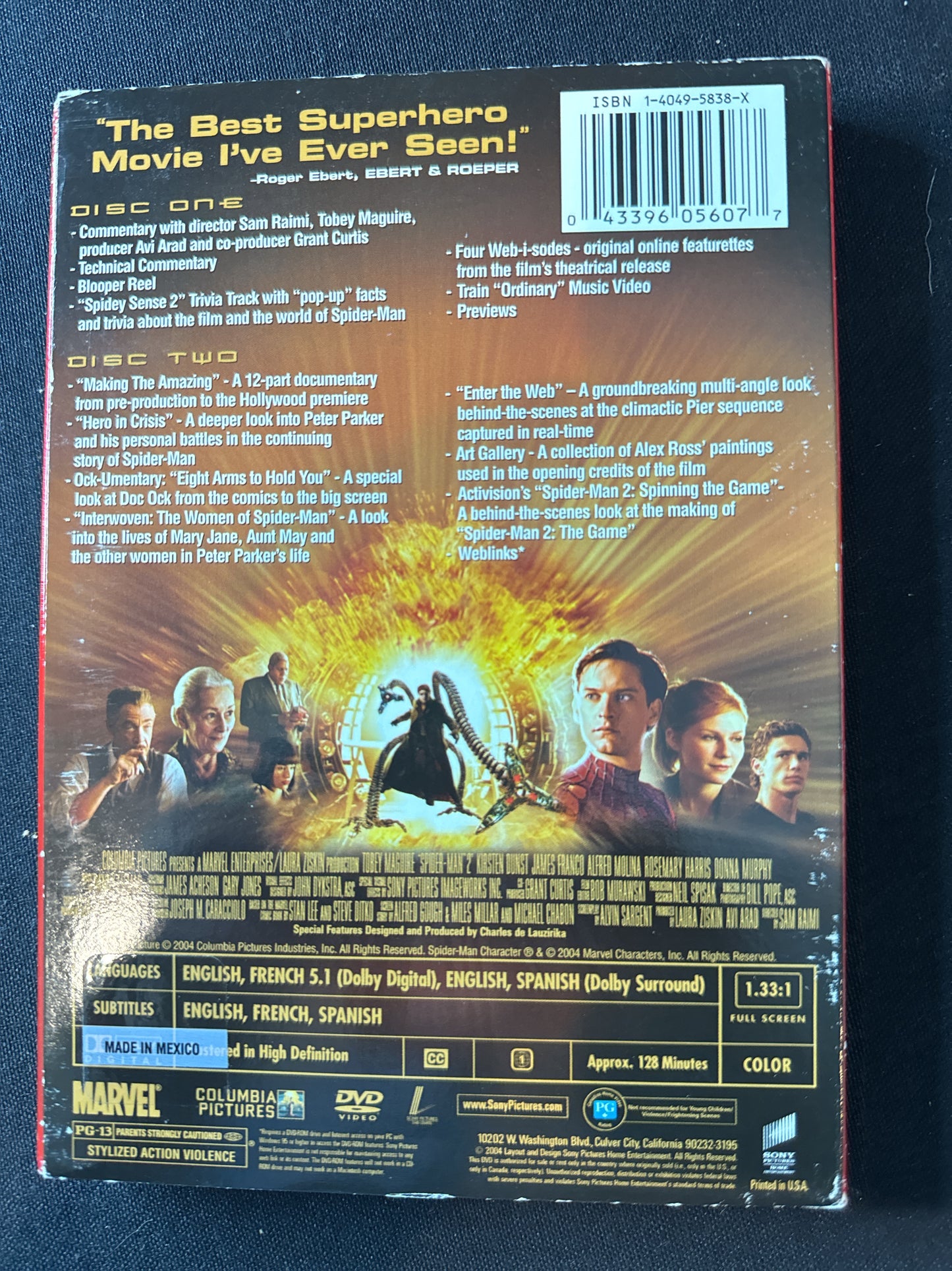 Spider-Man 2 DVDs
