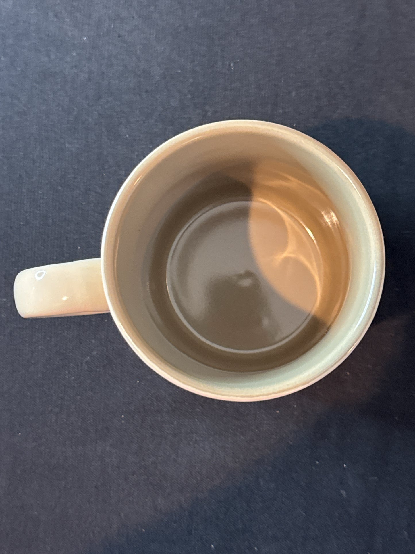 Mickey Mouse Silver Buffalo Large 4 5/8" Tall Tan Coffee Cup Mug New Disney 17oz