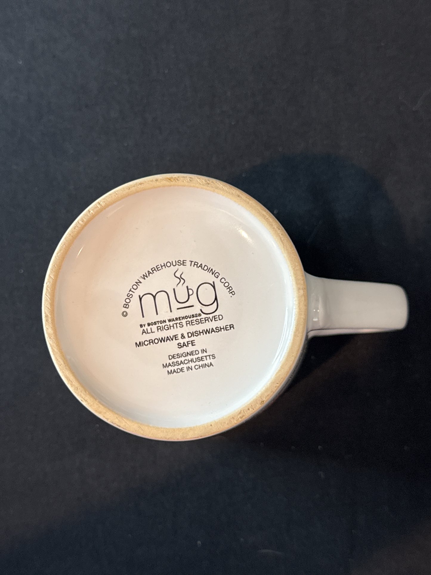 Not My Prob-Llama Man Large Coffee Mug Cup Yellow Interior 4 7/8" Tall