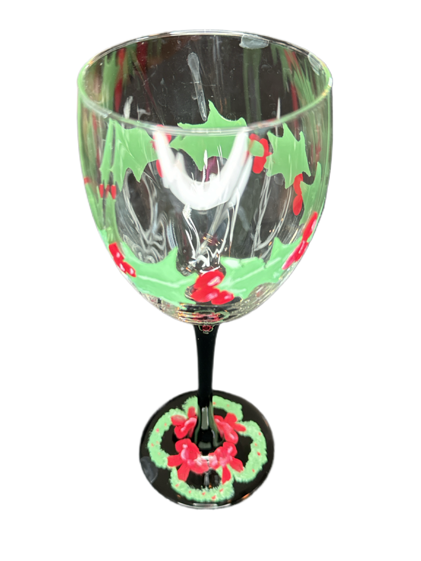 Pair of Hand Painted Wine Glasses 8oz