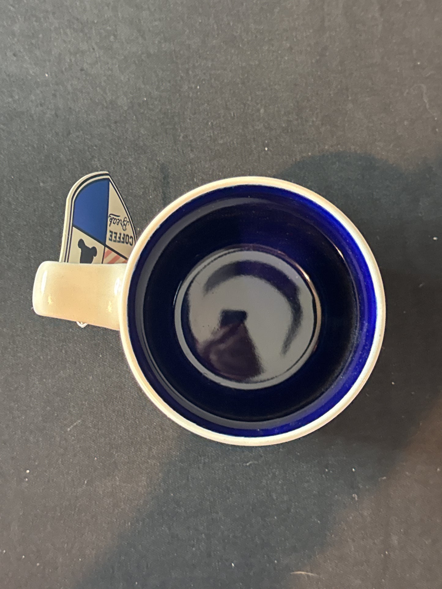 Sunday Morning Ceramics Coffee Break Teddy Bears Coffee Cup Mug Blue Interior 4 3/8" Tall