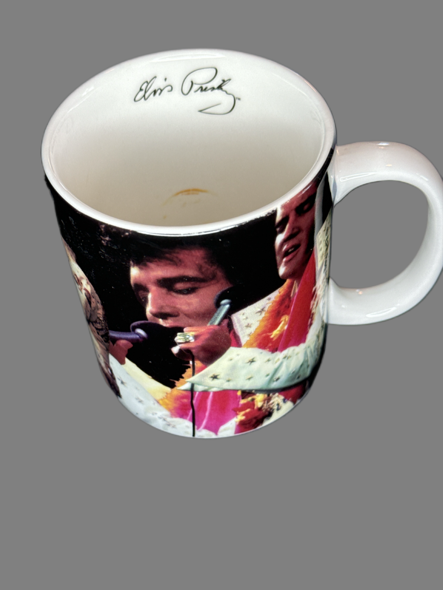 Classic Elvis Presley Coffee Mug with Elvis Presley Signature Inside Rim