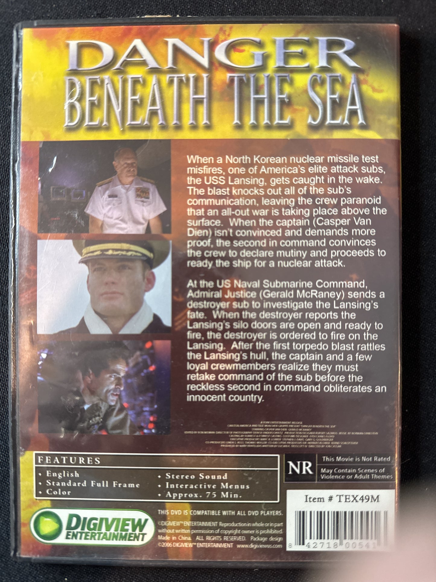 Danger Beneath The Sea DVD