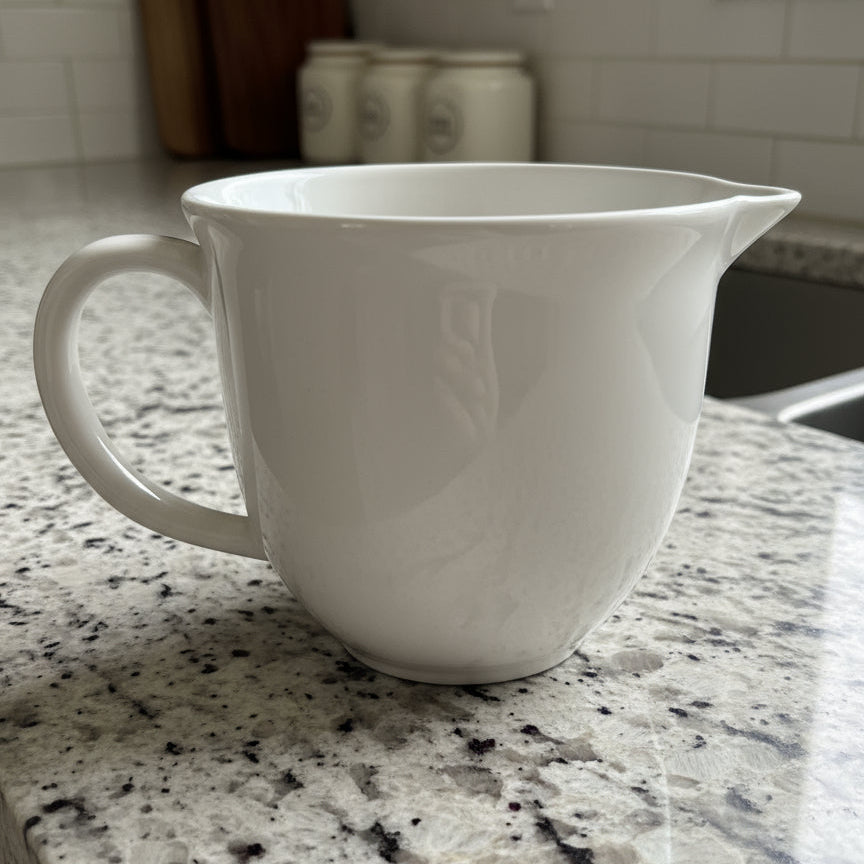 Rae Dunn JUICE Pitcher Artisan Collection by Magenta 4 5/8" Tall x 6" Wide at Spout New