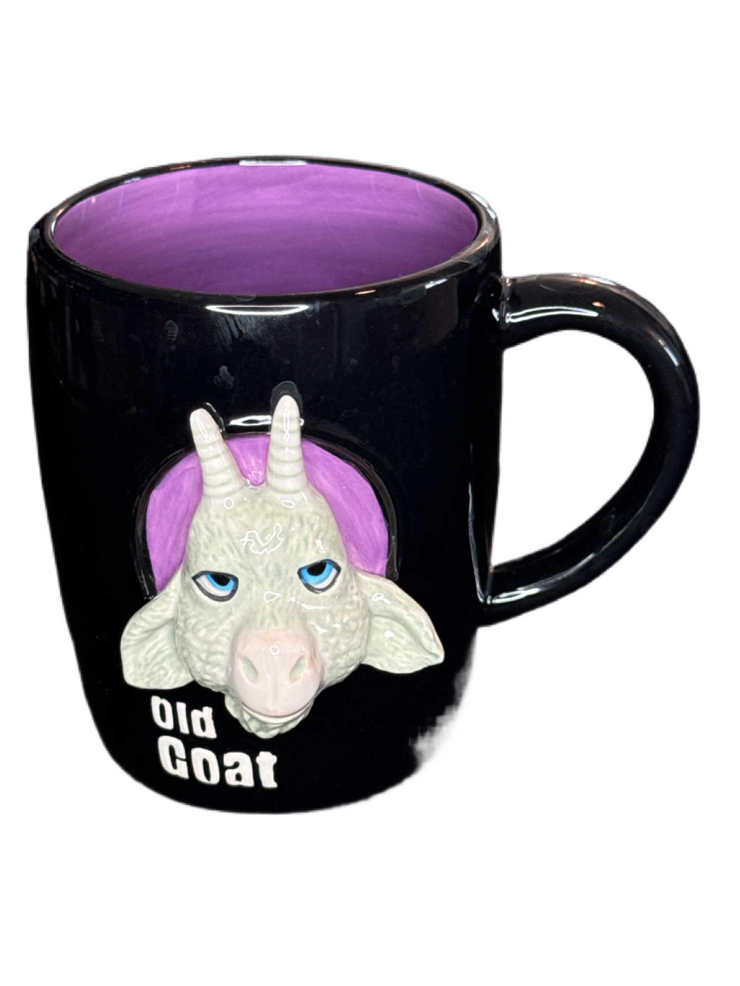 Russ Berrie and Company 3D "Old Goat" Old Age Funny Ceramic Coffee Mug 11oz.