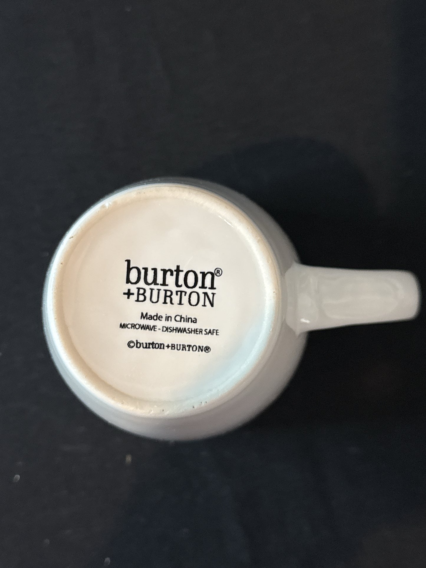 Burton & Burton "No One Panic I Got This" White/Grey Coffee Cup Mug 4.25" Tall New