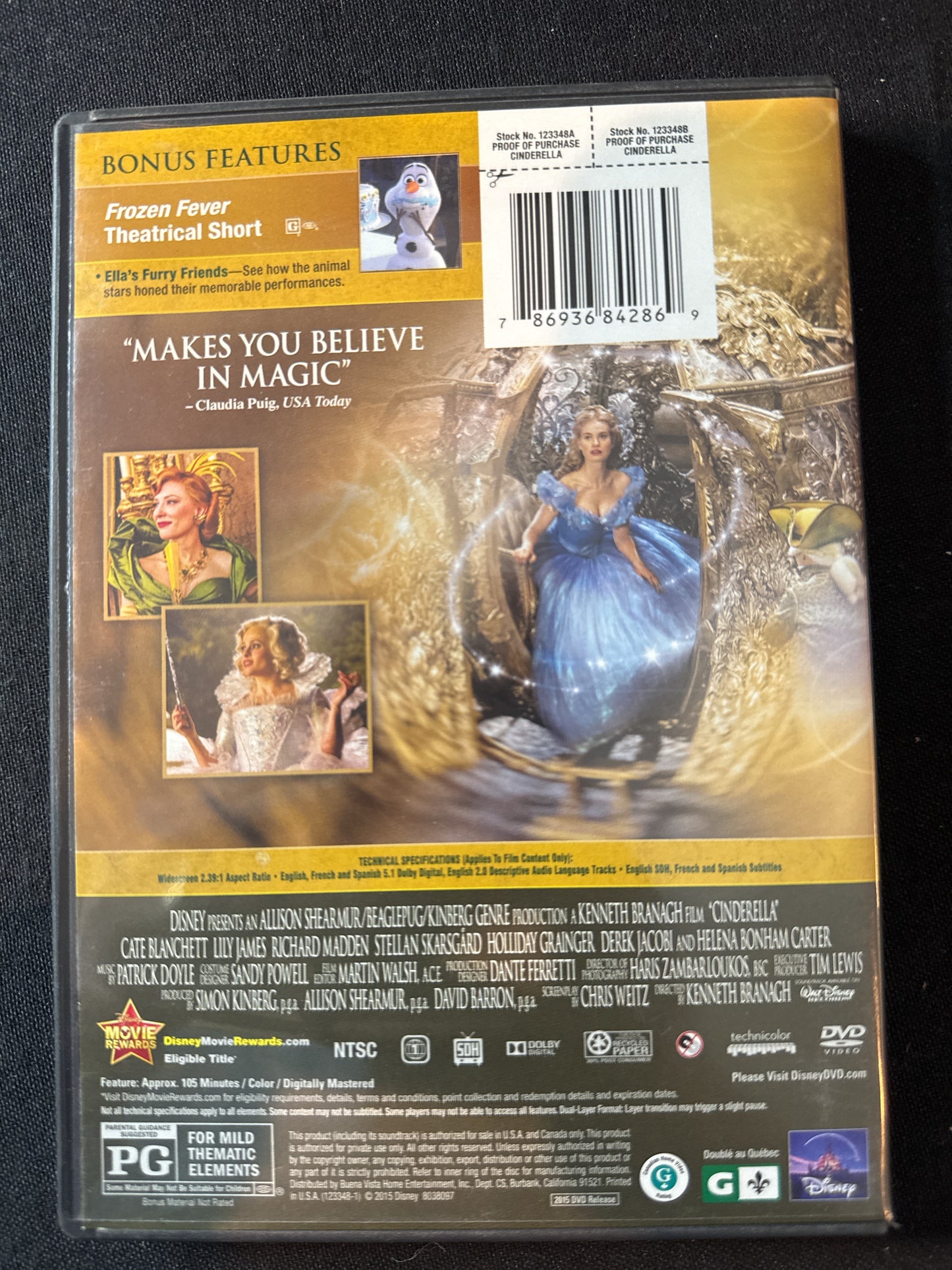 Disney's Cinderella DVD
