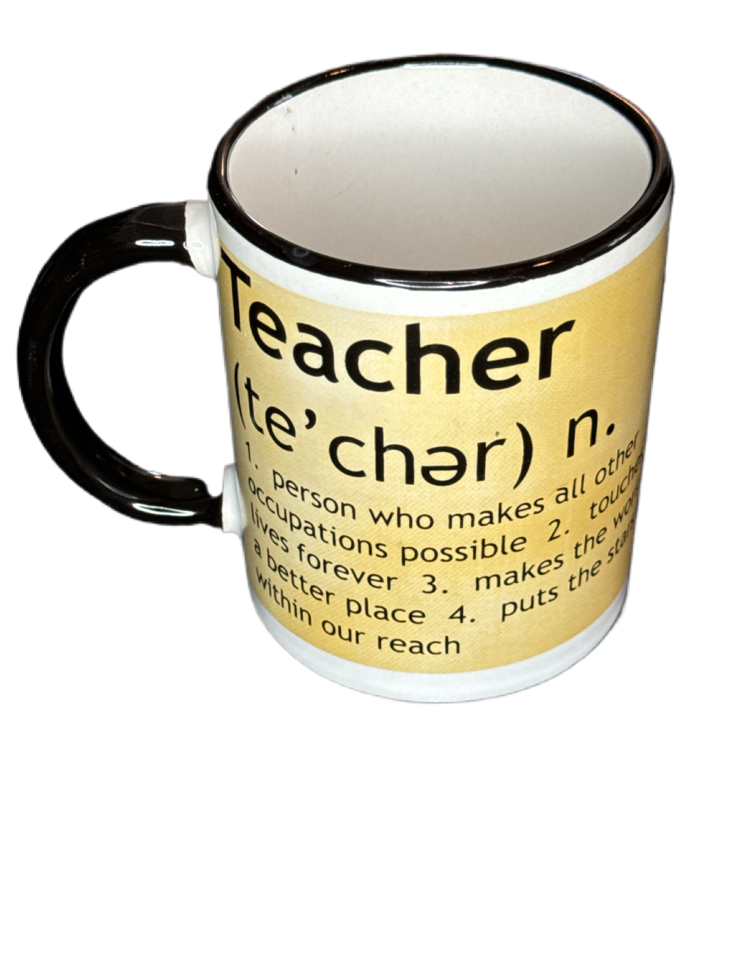 Coffee Mug, "No. 1 Teacher" Coffee Tea Cup 12oz.