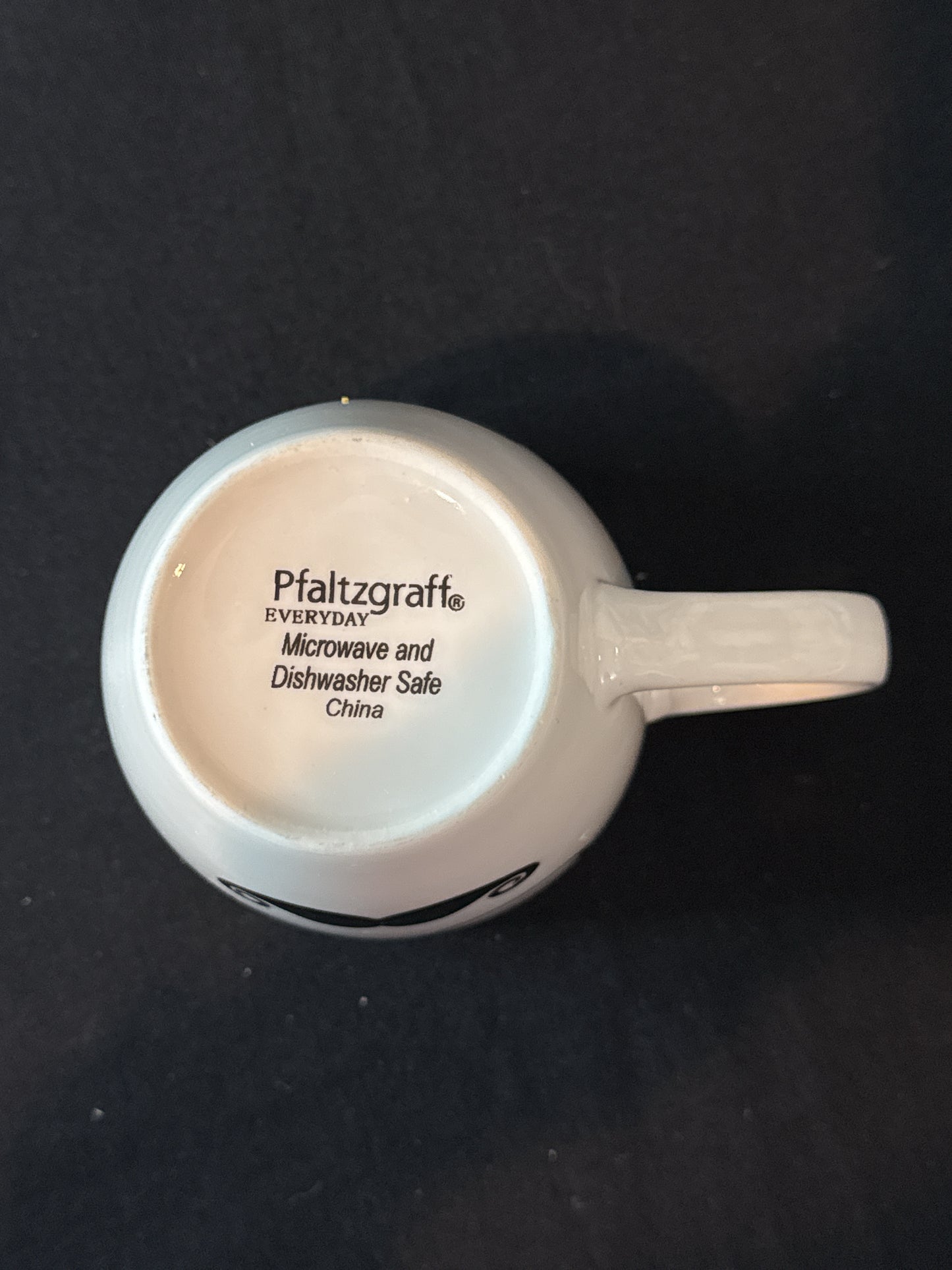 Pfaltzgraff Funny Glasses Mustache White Ceramic Coffee Cup Mug 4.5" Tall