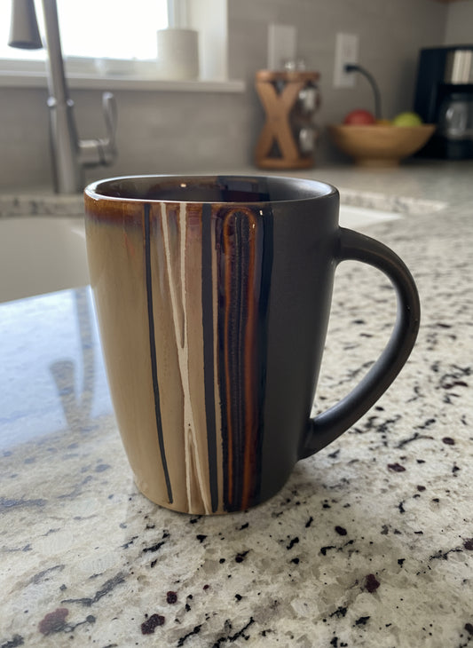 Bazaar Burgundy by Better Homes & Gardens Coffee Cup Mug 4 5/8" Tall