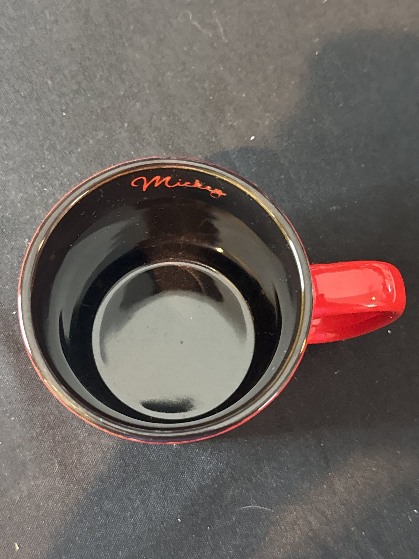 Silver Buffalo Disney Mickey Mouse Large Red/Black Coffee Mug Cup 4 5/8" Tall New