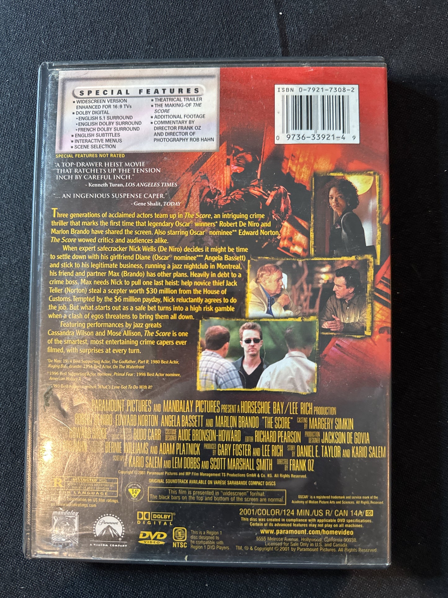 The Score DVD