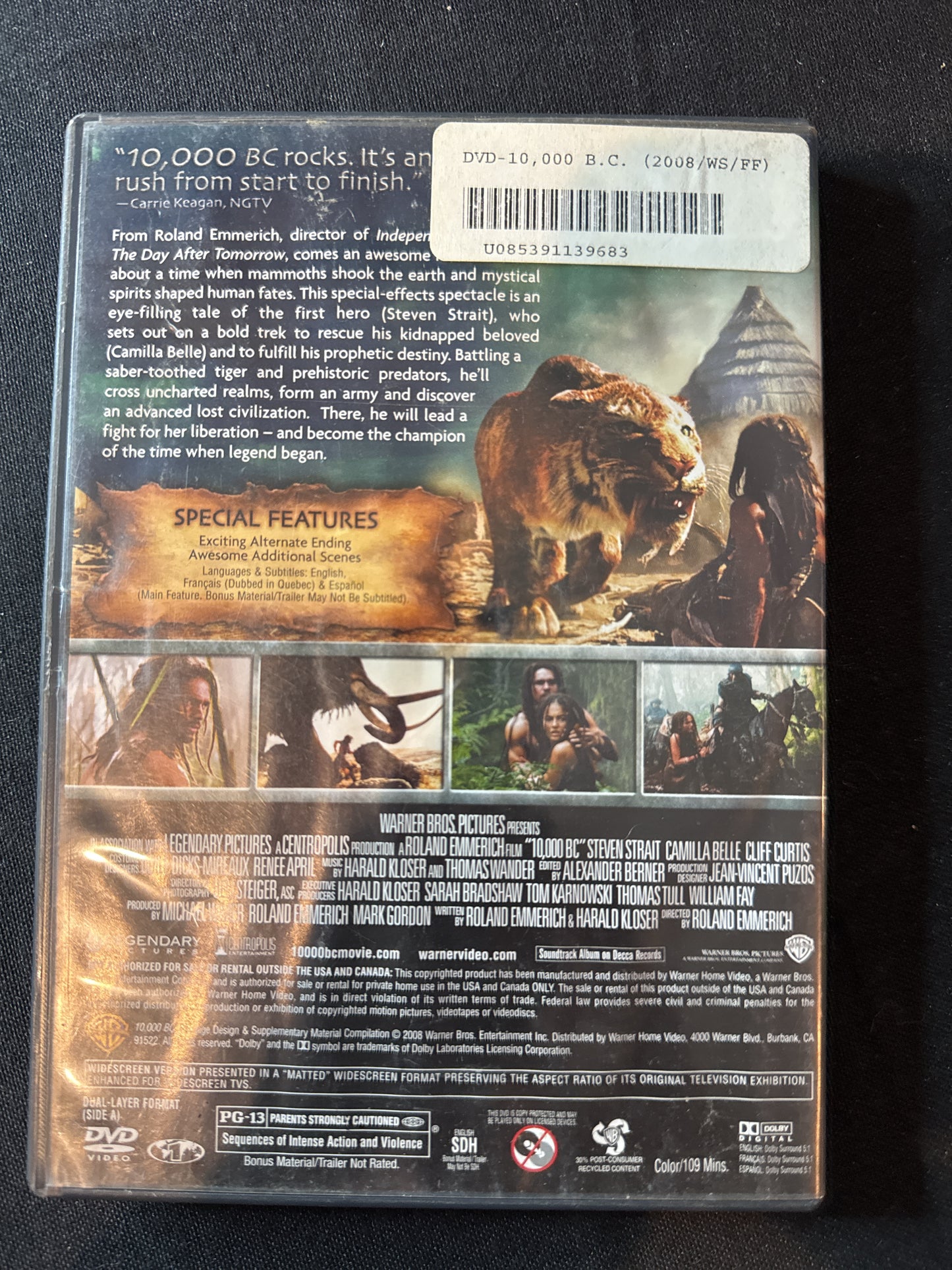 10,000 BC DVD