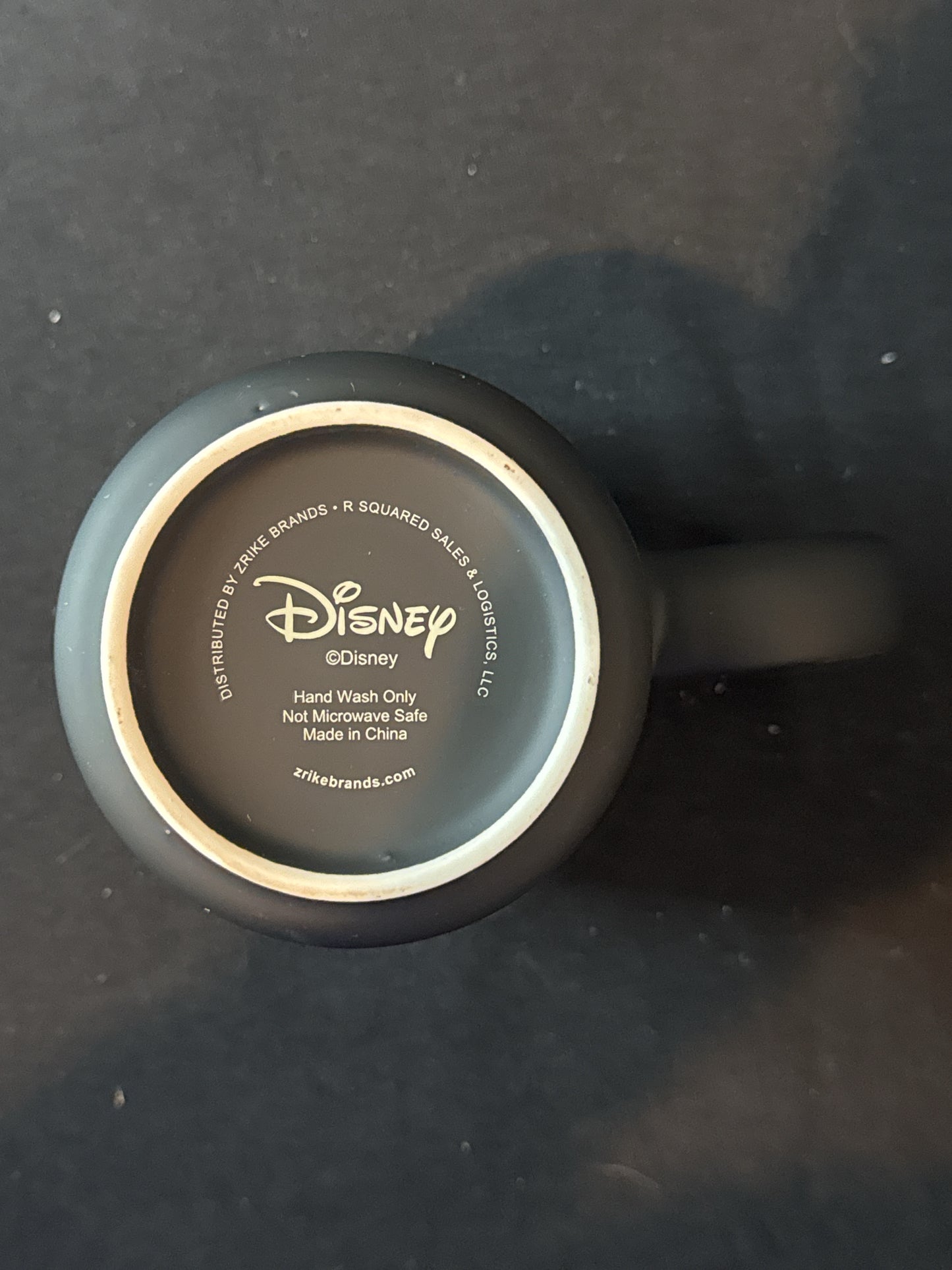 Disney Zrike Halloween Mickey & Friends Ceramic Soft Feel Black Coffee Mug Cup New 4 7/8"