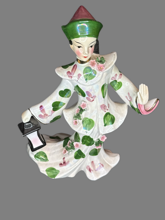 Geo Z Lefton 1956 Asian Figurine Holding Lantern 10268 C