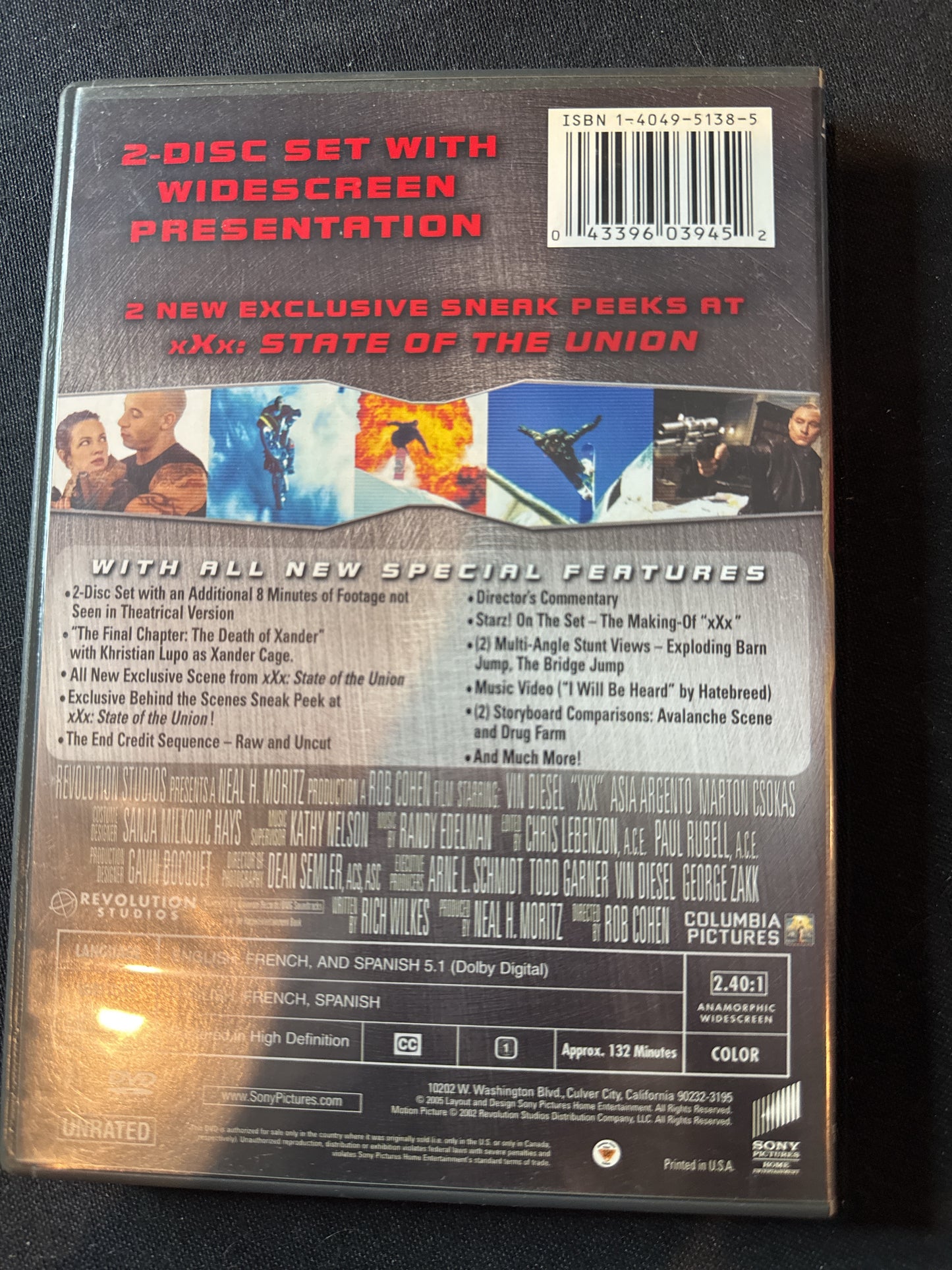 Vin Diesel XXX DVDs