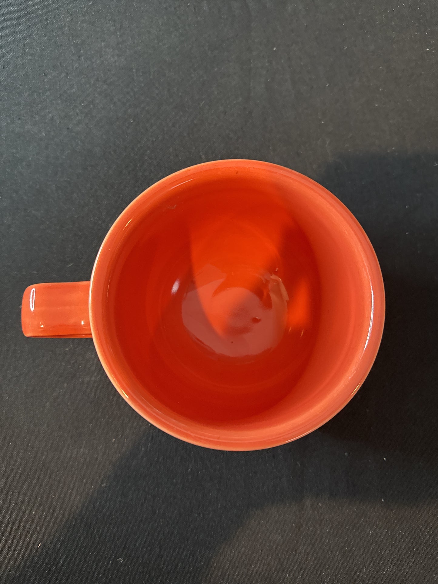 Jumbo Poppy Orange Homer Laughlin Fiesta 18oz Coffee Cup Mug 3.5" Tall