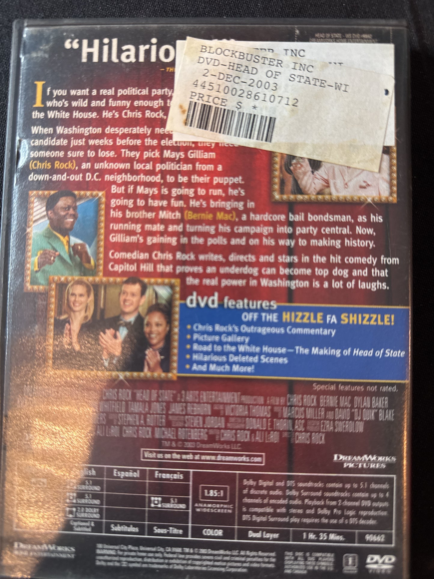 Head of State DVD