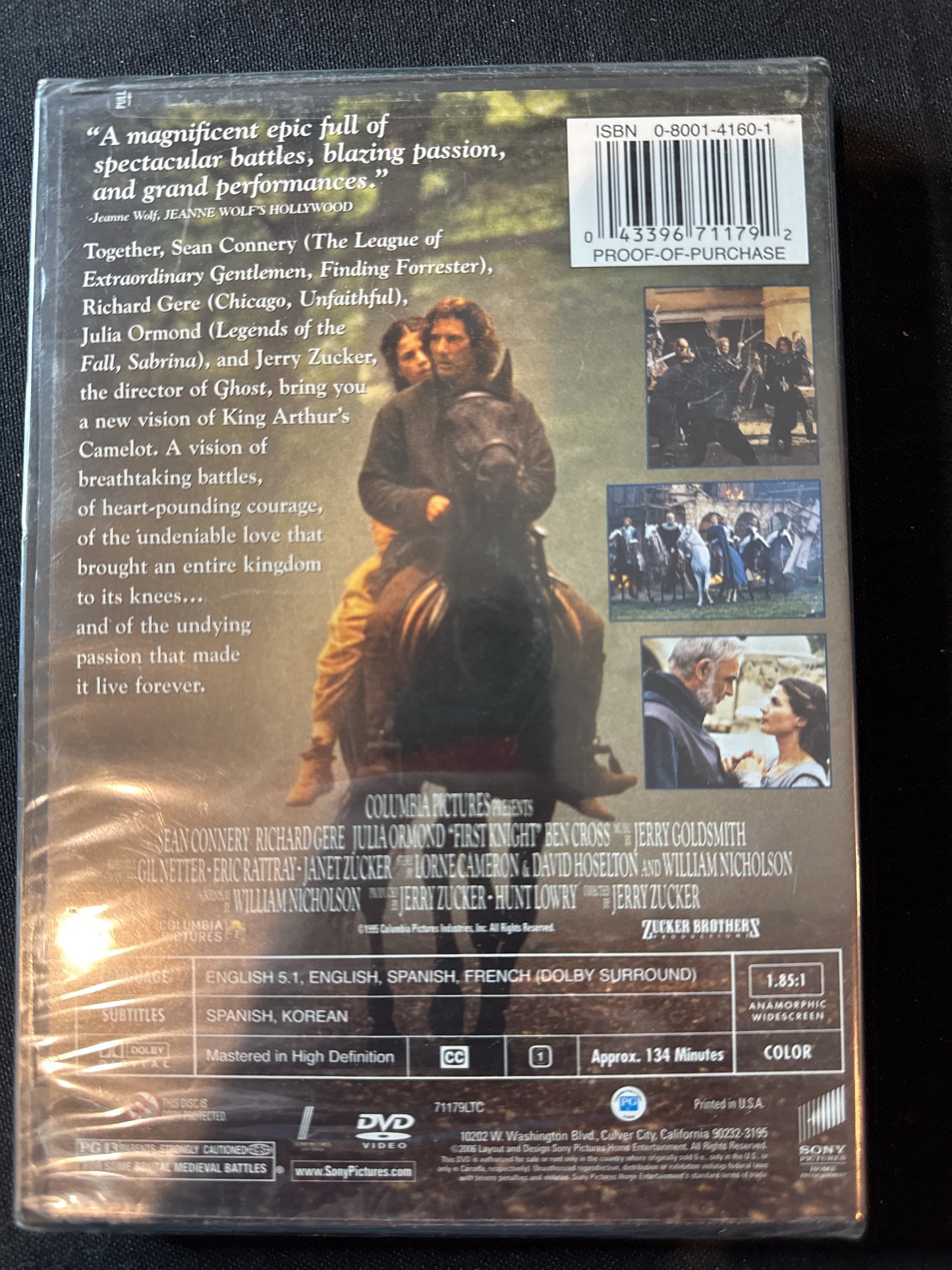 First Knight DVD New Unopened