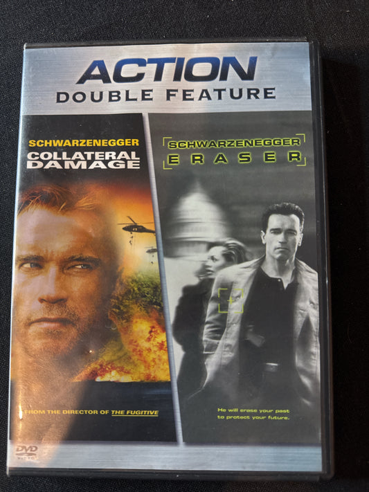 Double Feature Collateral Damage & Eraser Arnold Schwarzenegger DVDs