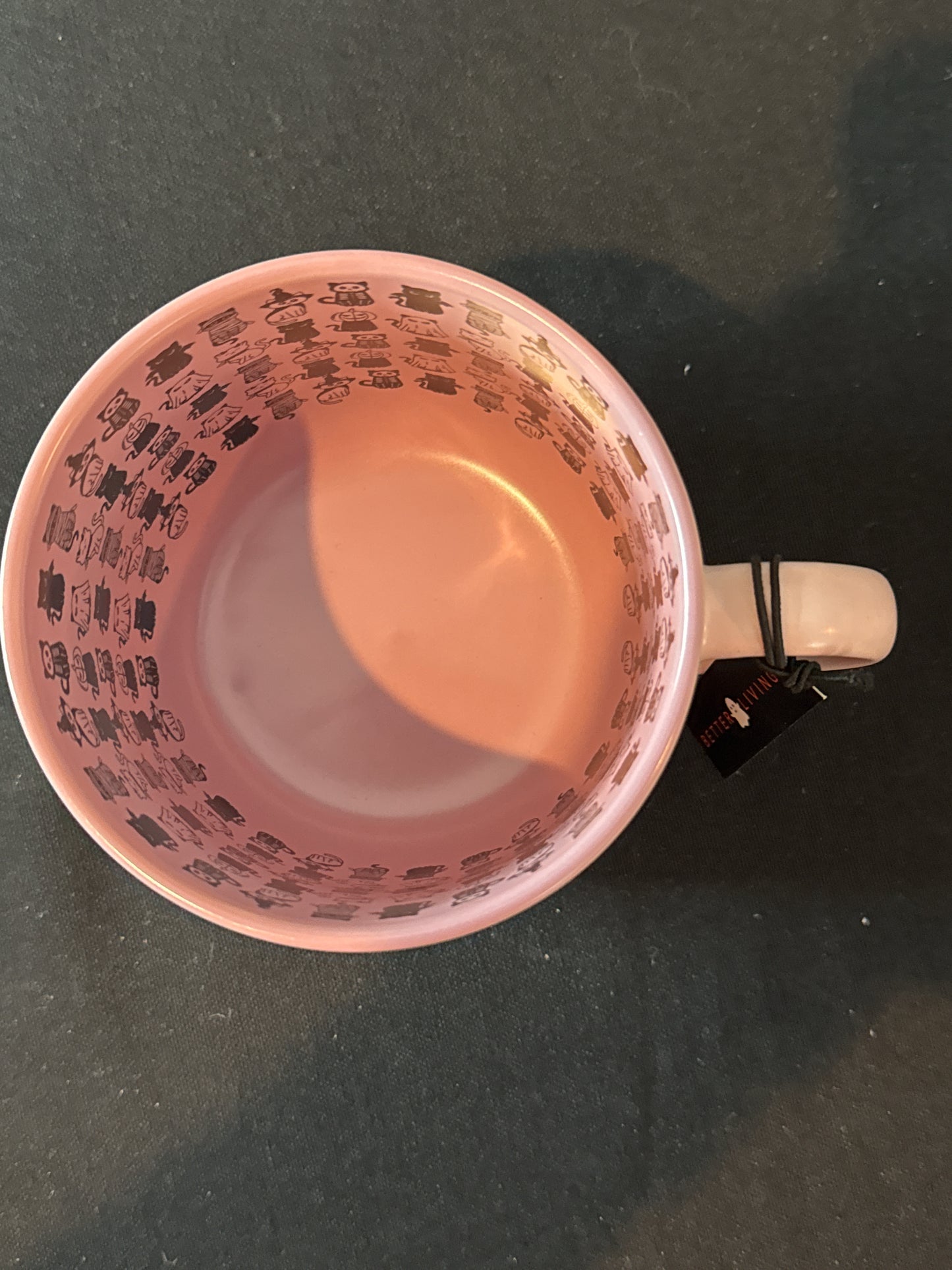 Black Cat Energy Halloween Coffee Mug Cup Better Living New With Tags 3.5" Tall