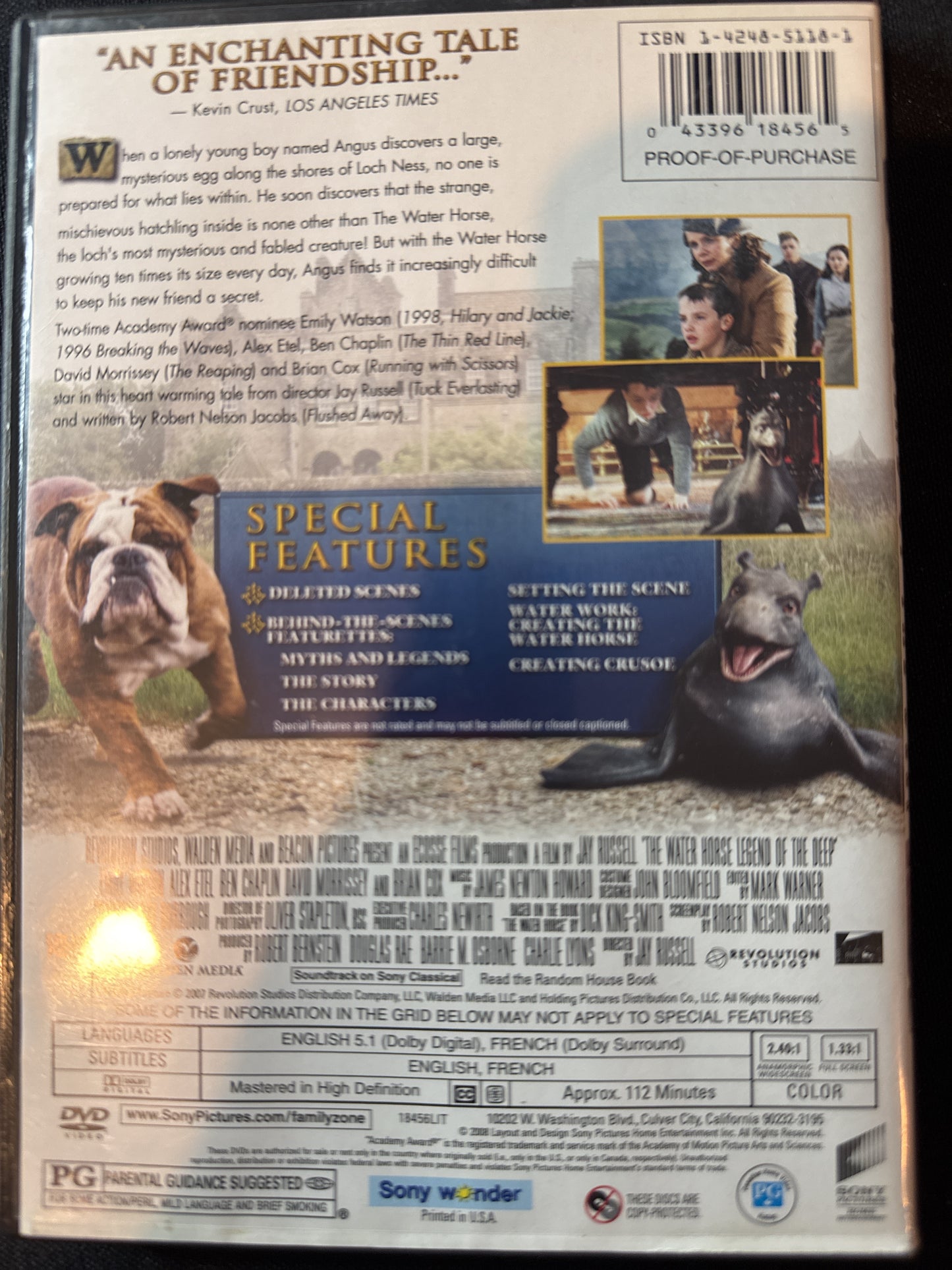 The Water Horse Legend of the Deep 2 Disc Special Edition DVDs