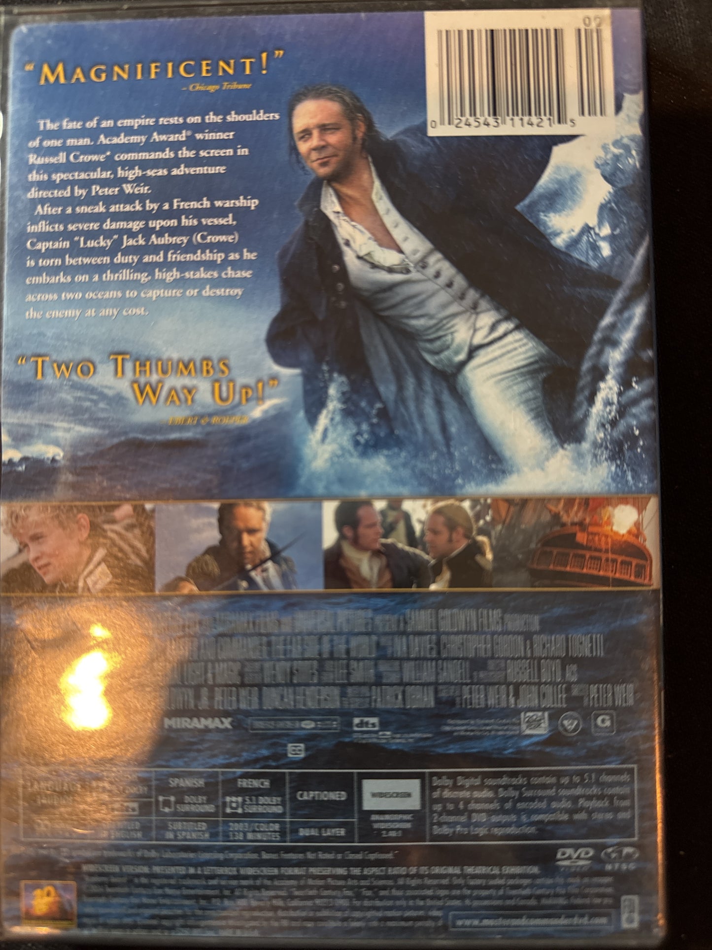 Master and Commander The Far Side of the World DVD