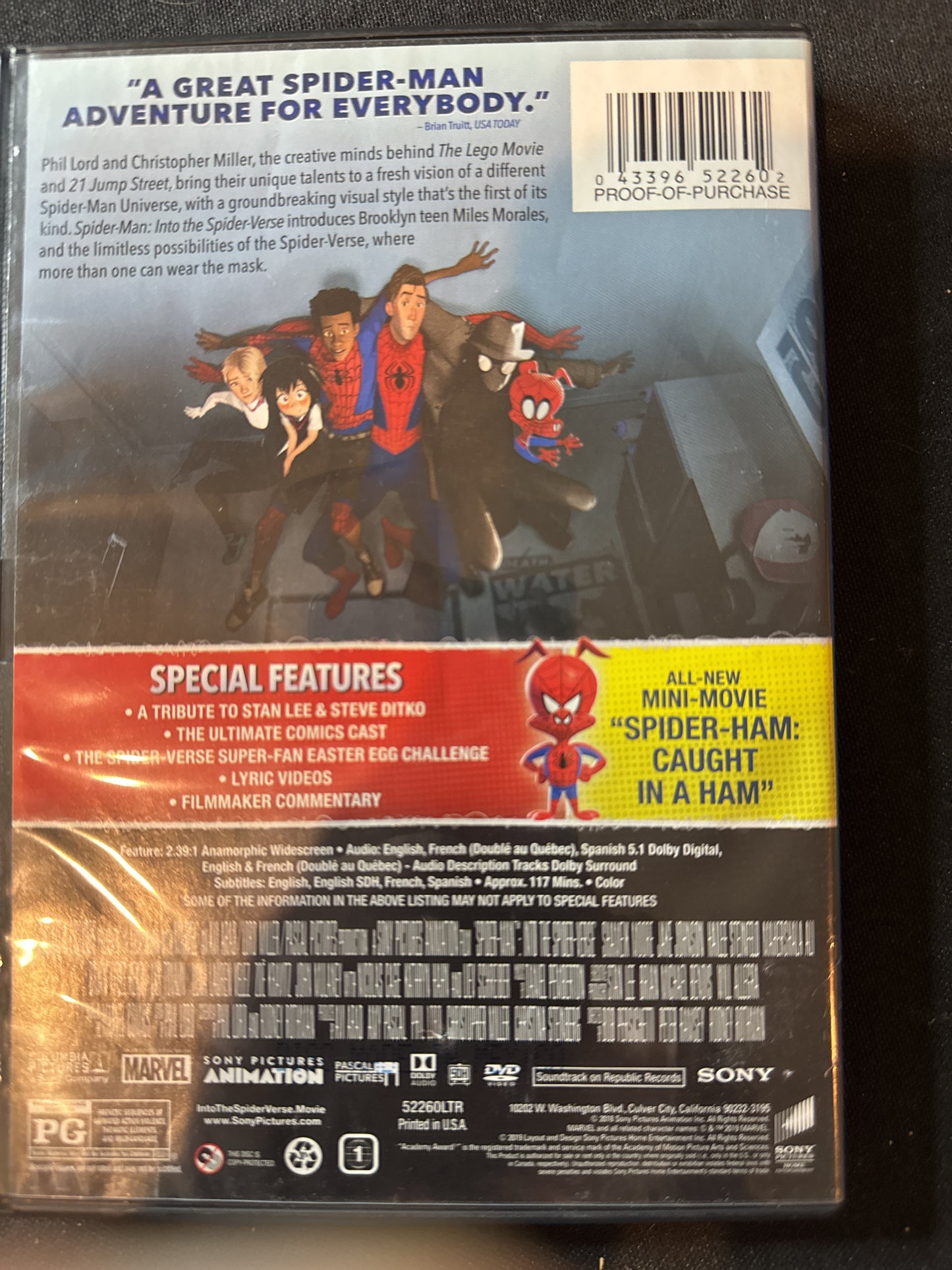 Spider-Man Into the Spider-Verse DVD